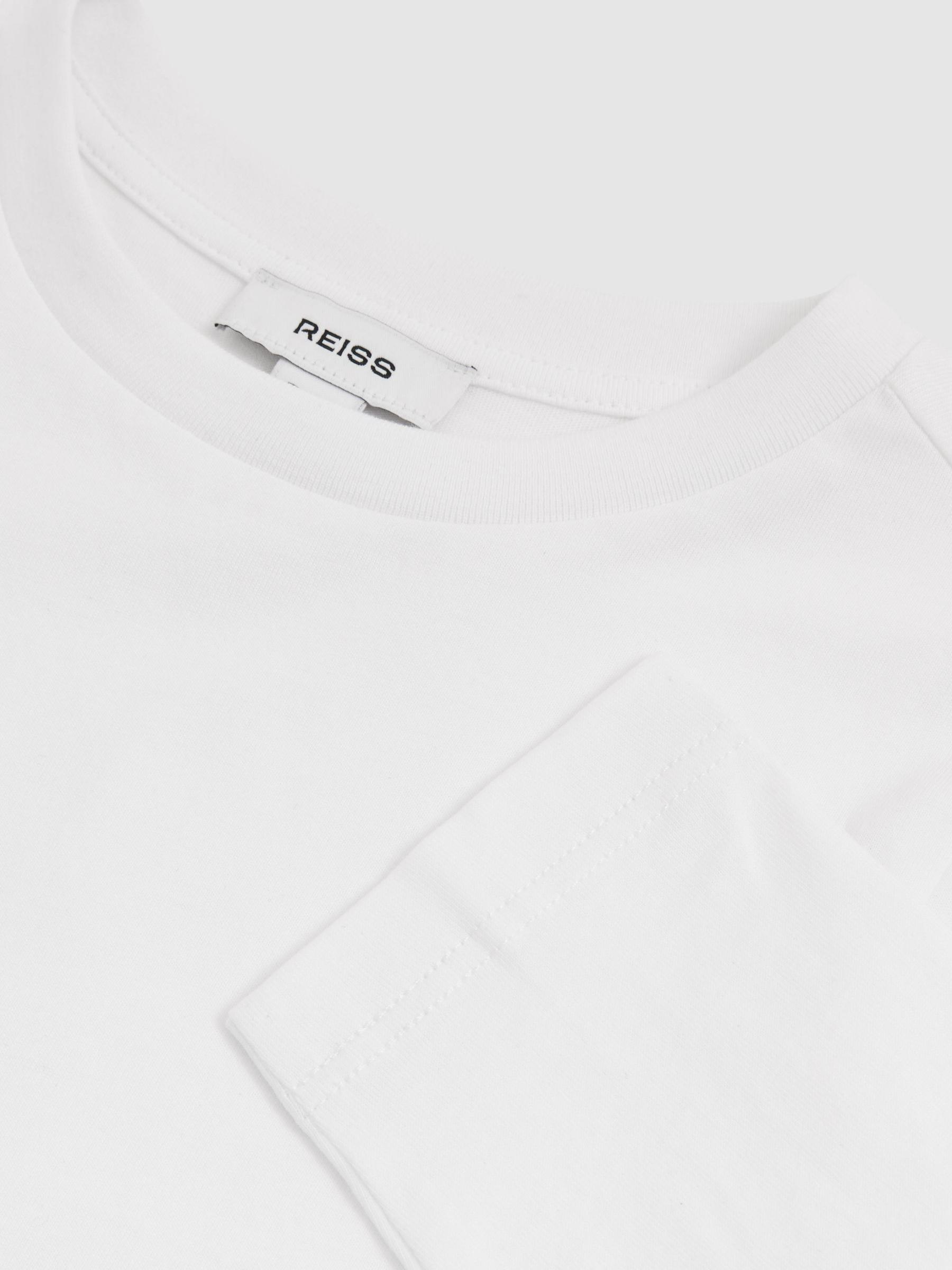 Cotton-Jersey Long-Sleeve T-Shirts 3 Pack in Off White - Image 4 of 4
