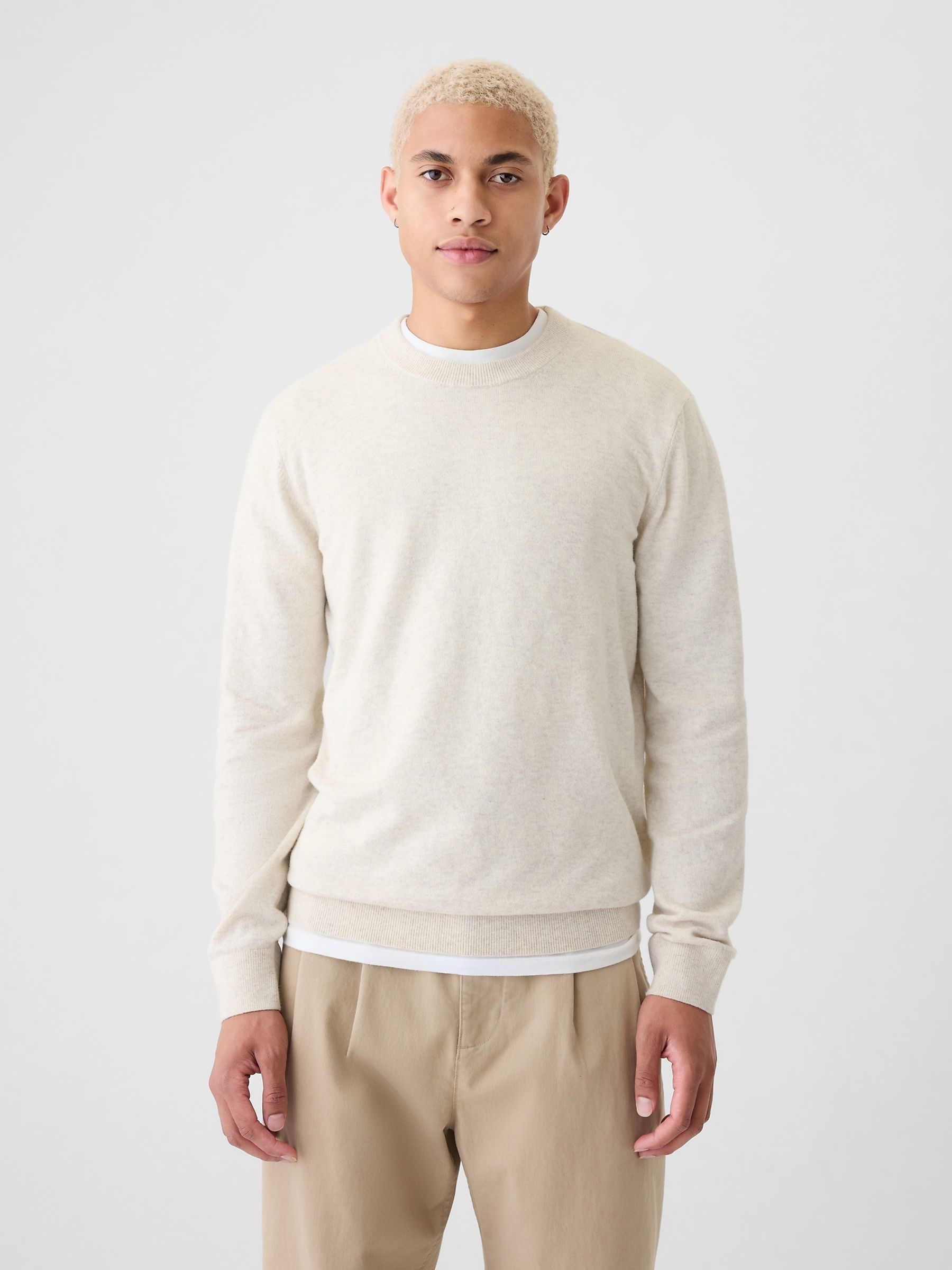 Cream CashSoft Crew Neck Jumper | Gap