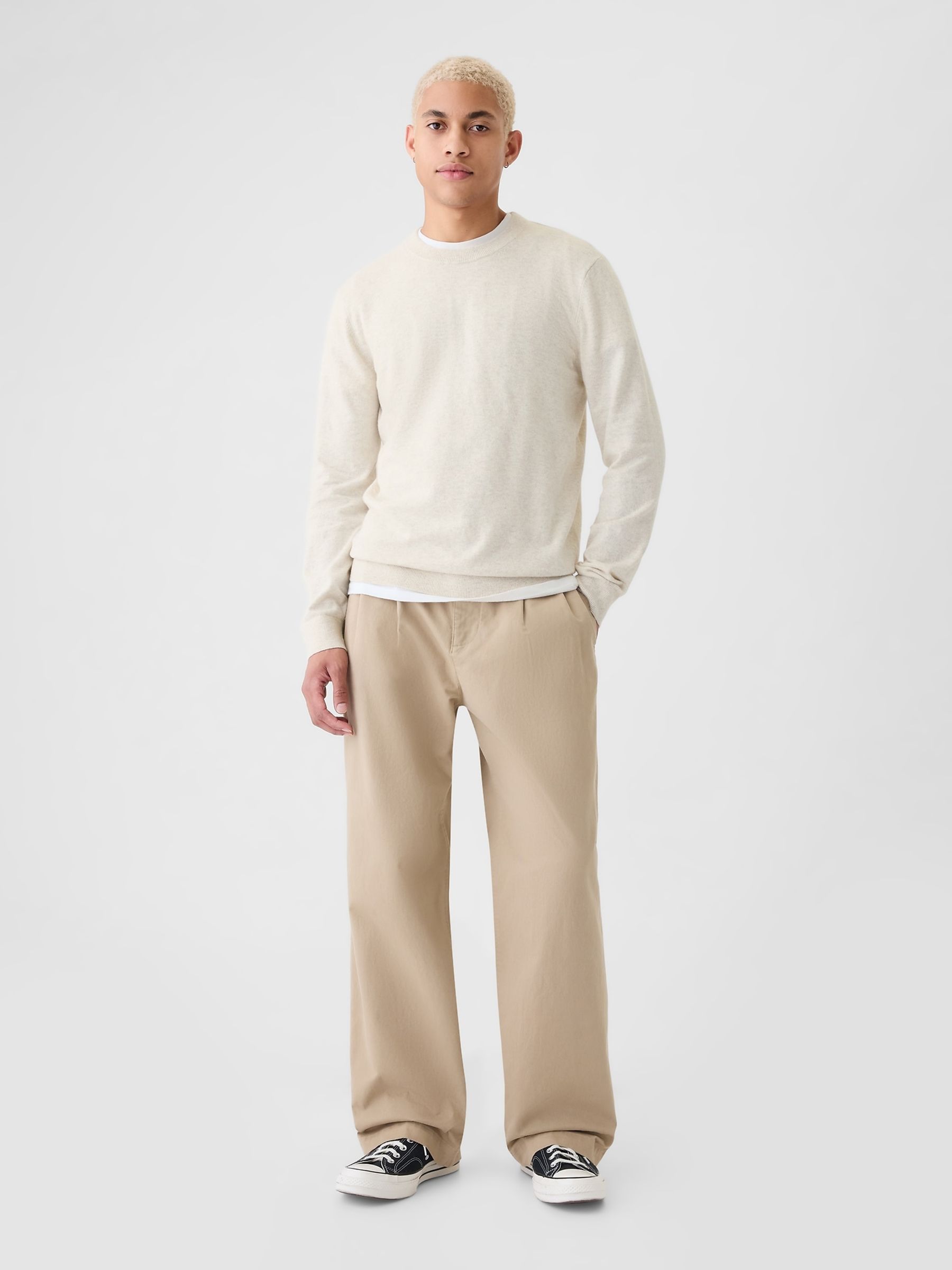 Cream CashSoft Crew Neck Jumper - Image 3 of 5