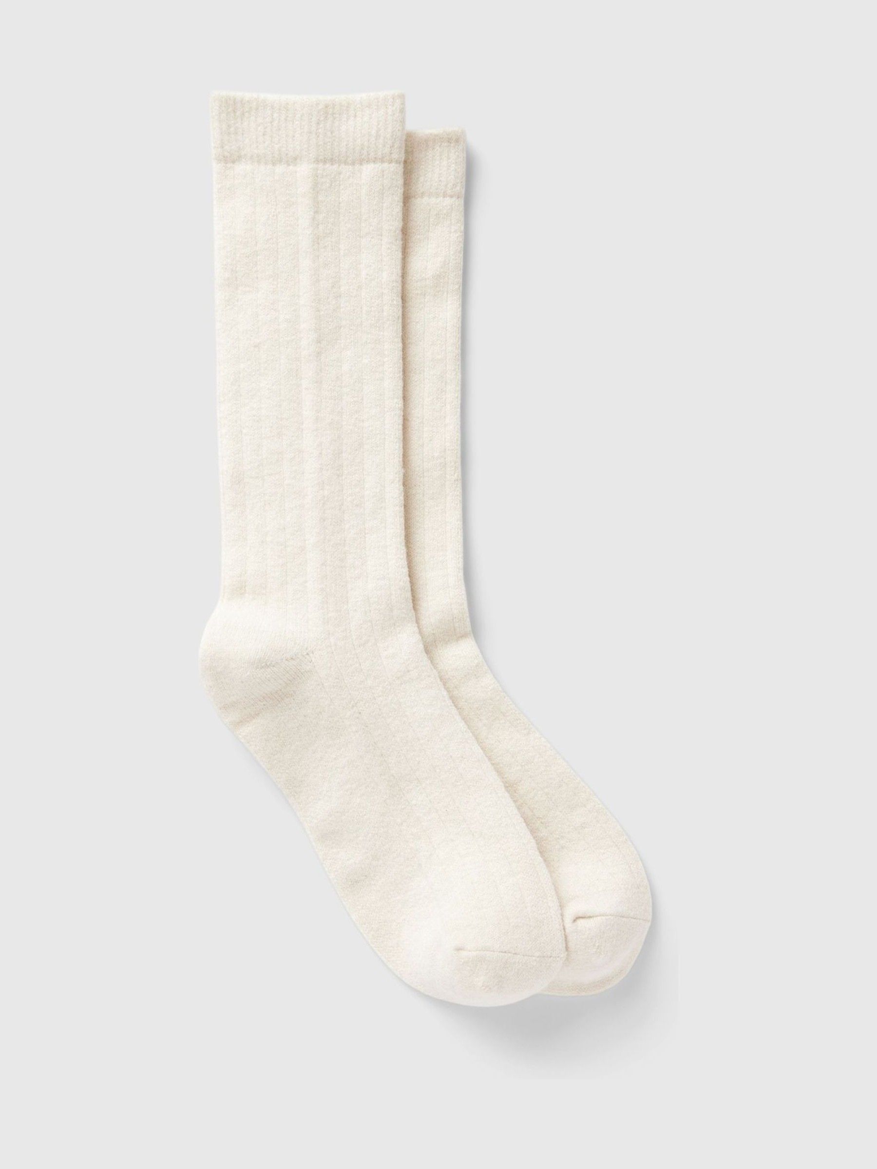 Cream Adults CashSoft Crew Socks - Image 1 of 2