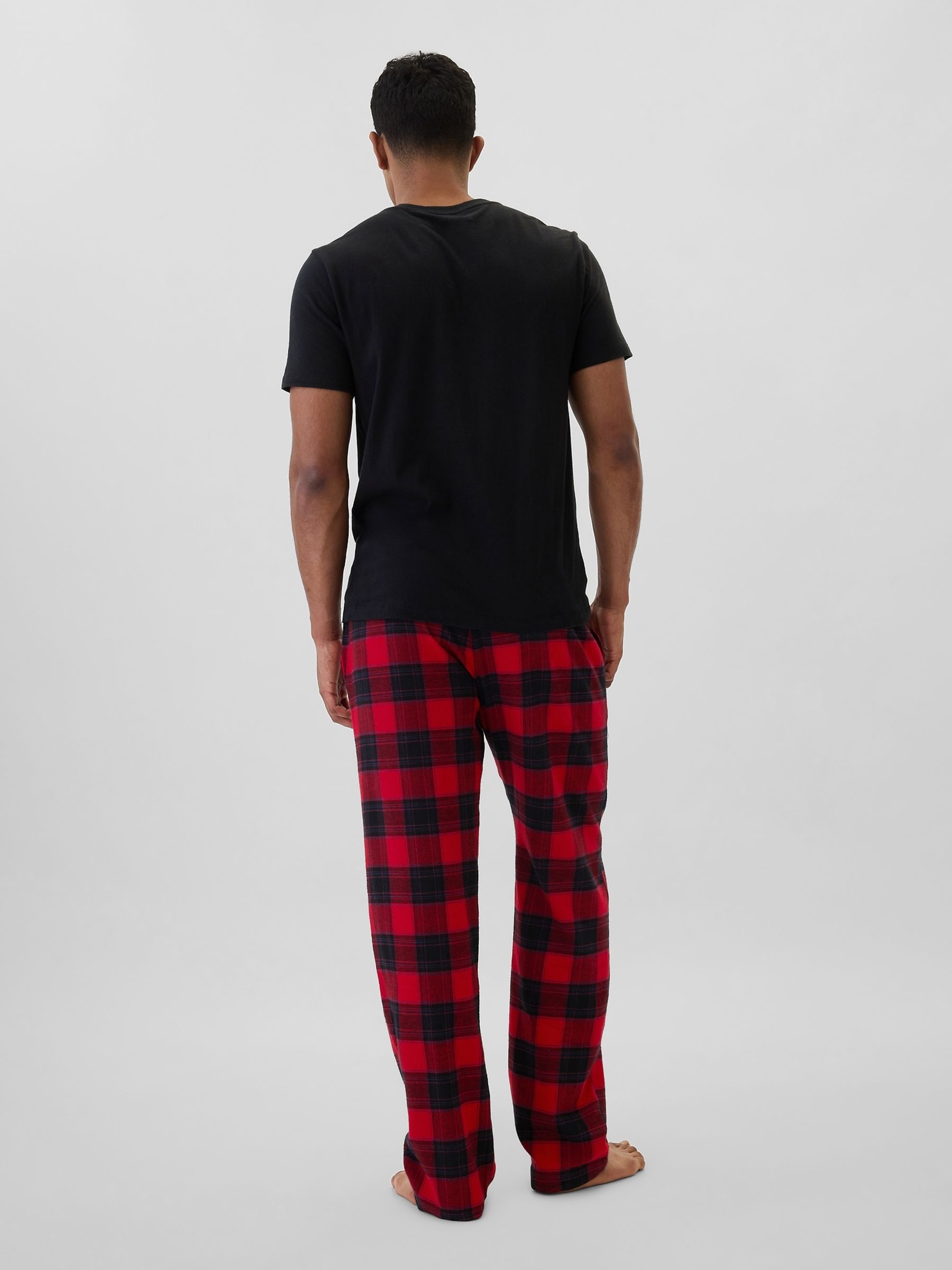 Red Soft Cotton Woven Pyjama Bottoms - Image 2 of 4