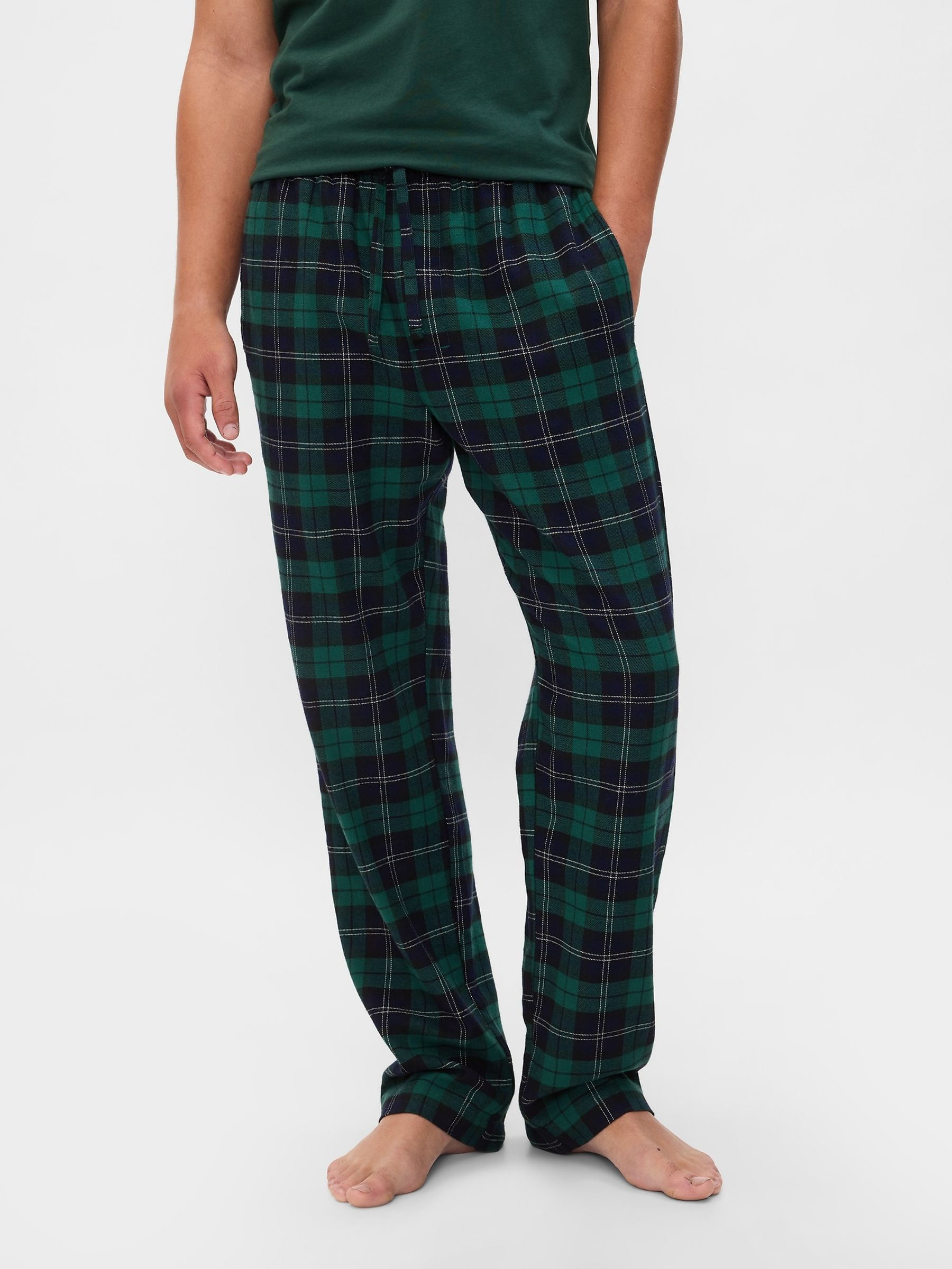 Green Matching Family Christmas Flannel Pyjama Bottoms - Image 1 of 4