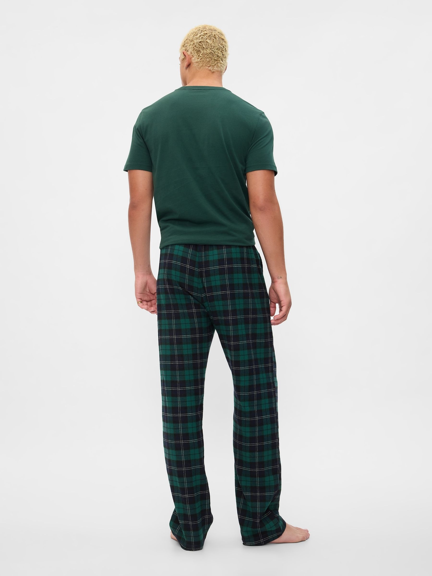 Green Matching Family Christmas Flannel Pyjama Bottoms - Image 2 of 4