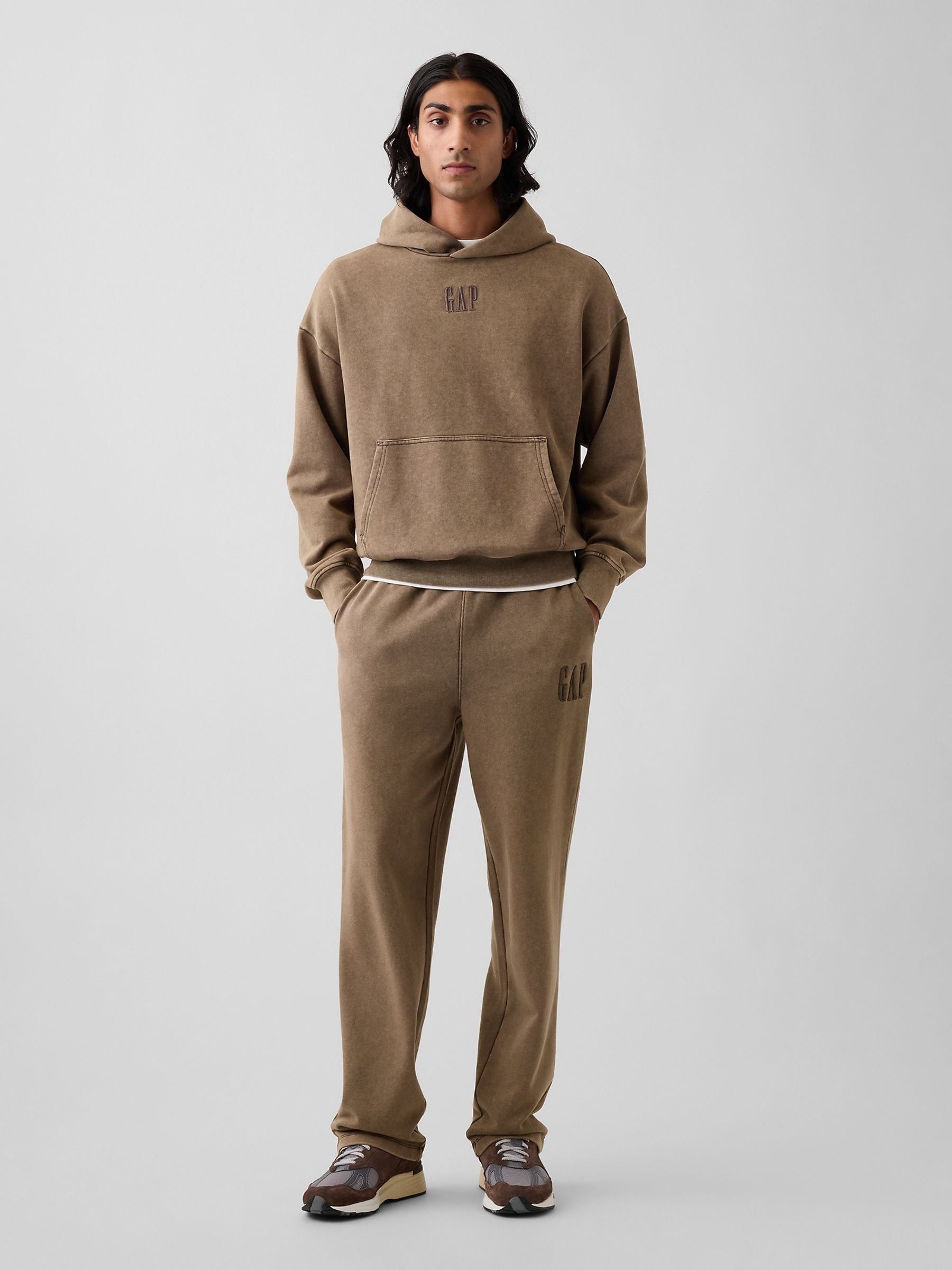 Brown Heavyweight Relaxed Logo Joggers - Image 3 of 5