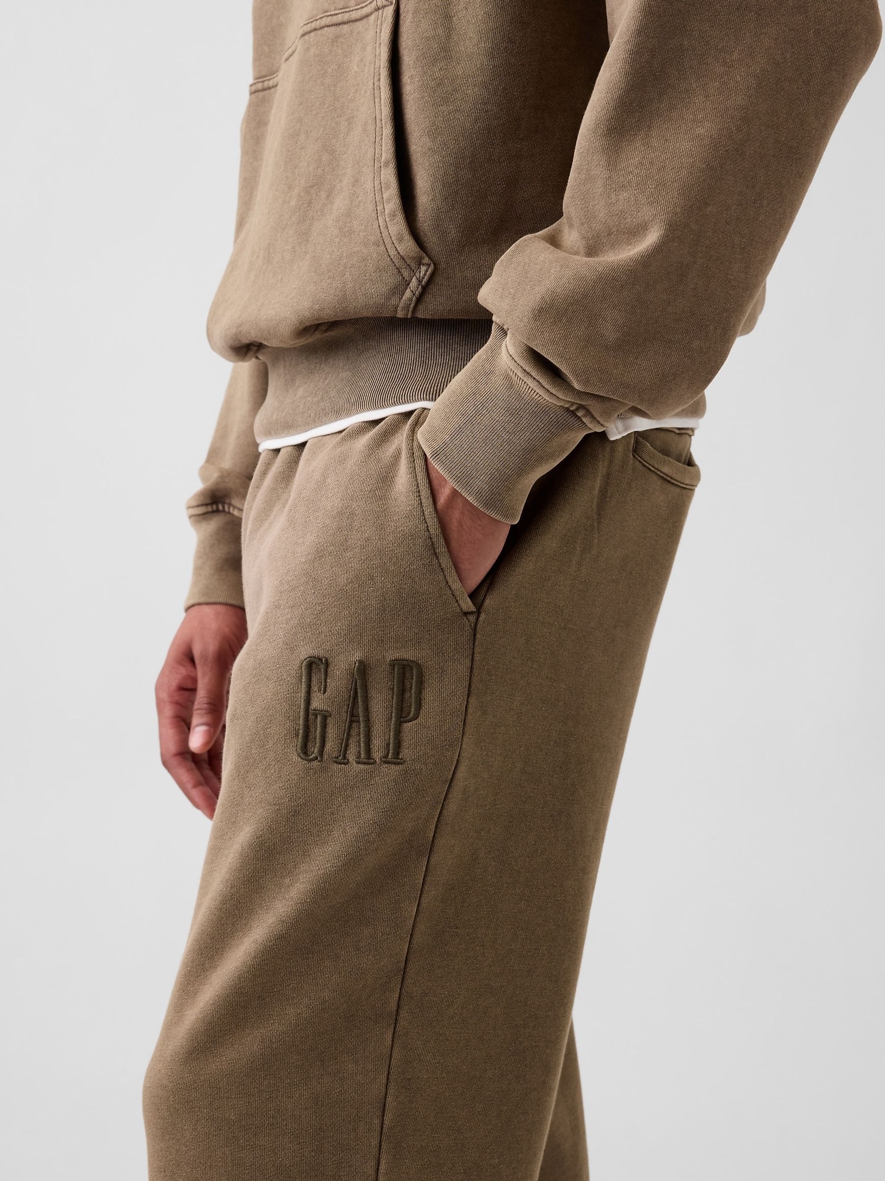 Brown Heavyweight Relaxed Logo Joggers - Image 4 of 5