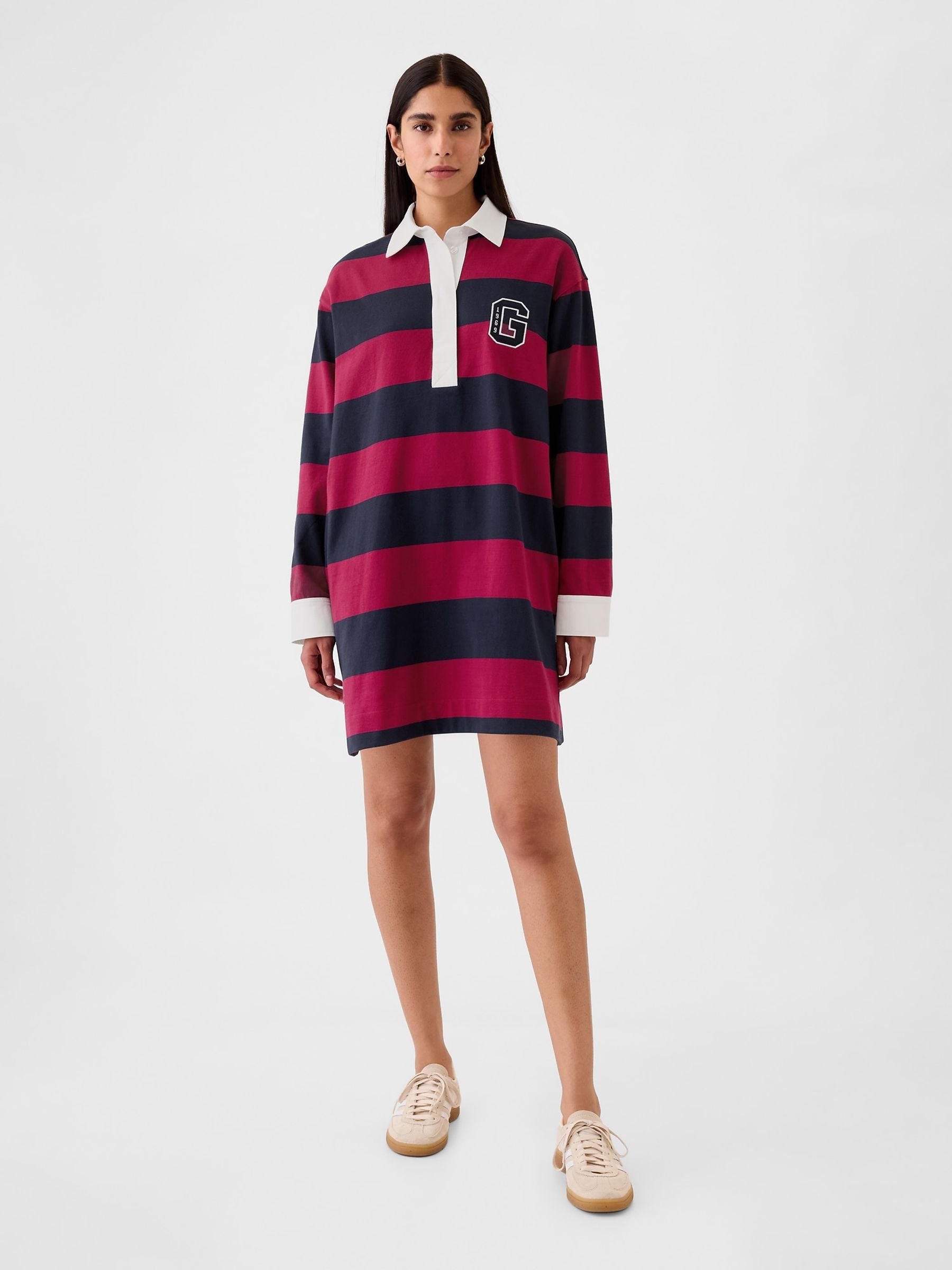 Multi Polo Mini Dress - Image 1 of 5