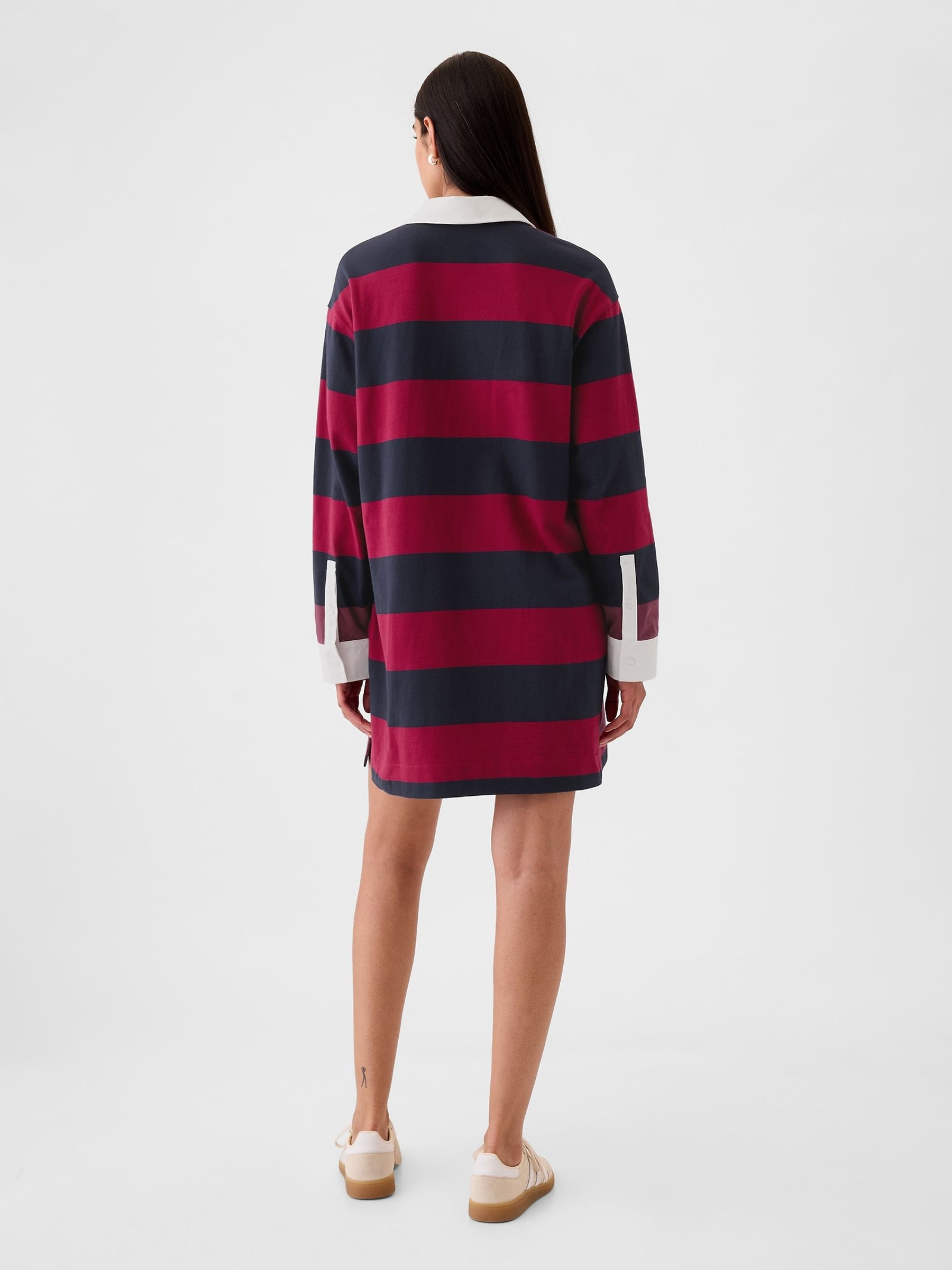 Multi Polo Mini Dress - Image 2 of 5