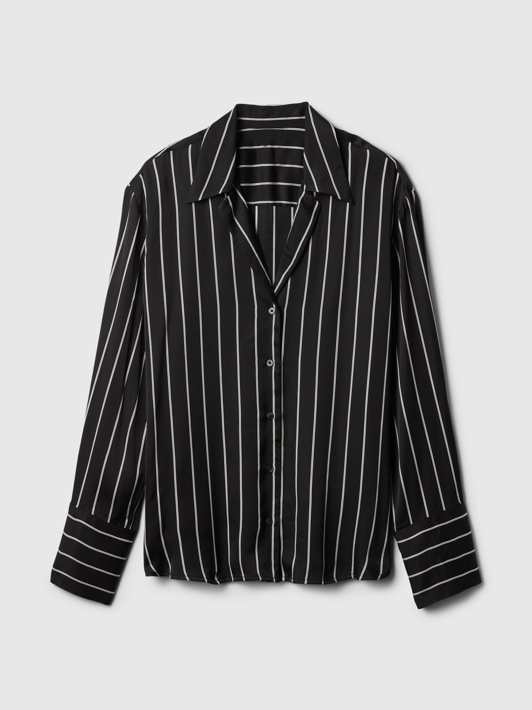 Black Satin Perfect Shirt - Image 4 of 5