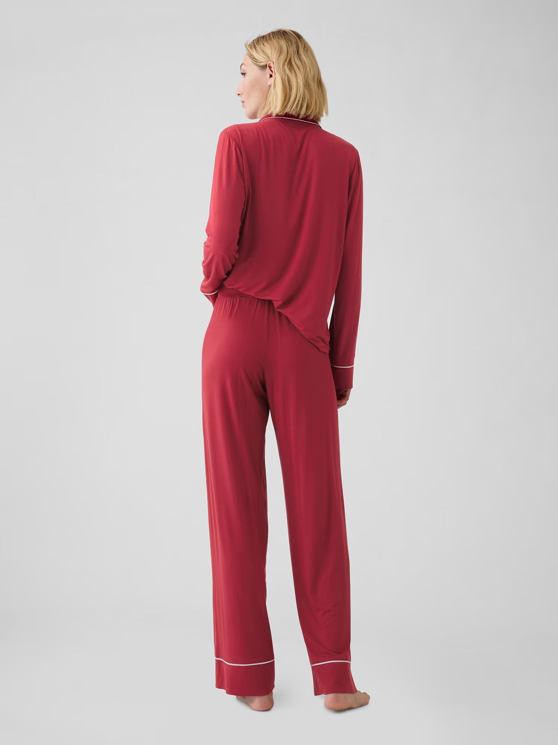 Red Modal Pyjama Bottoms - Image 2 of 4