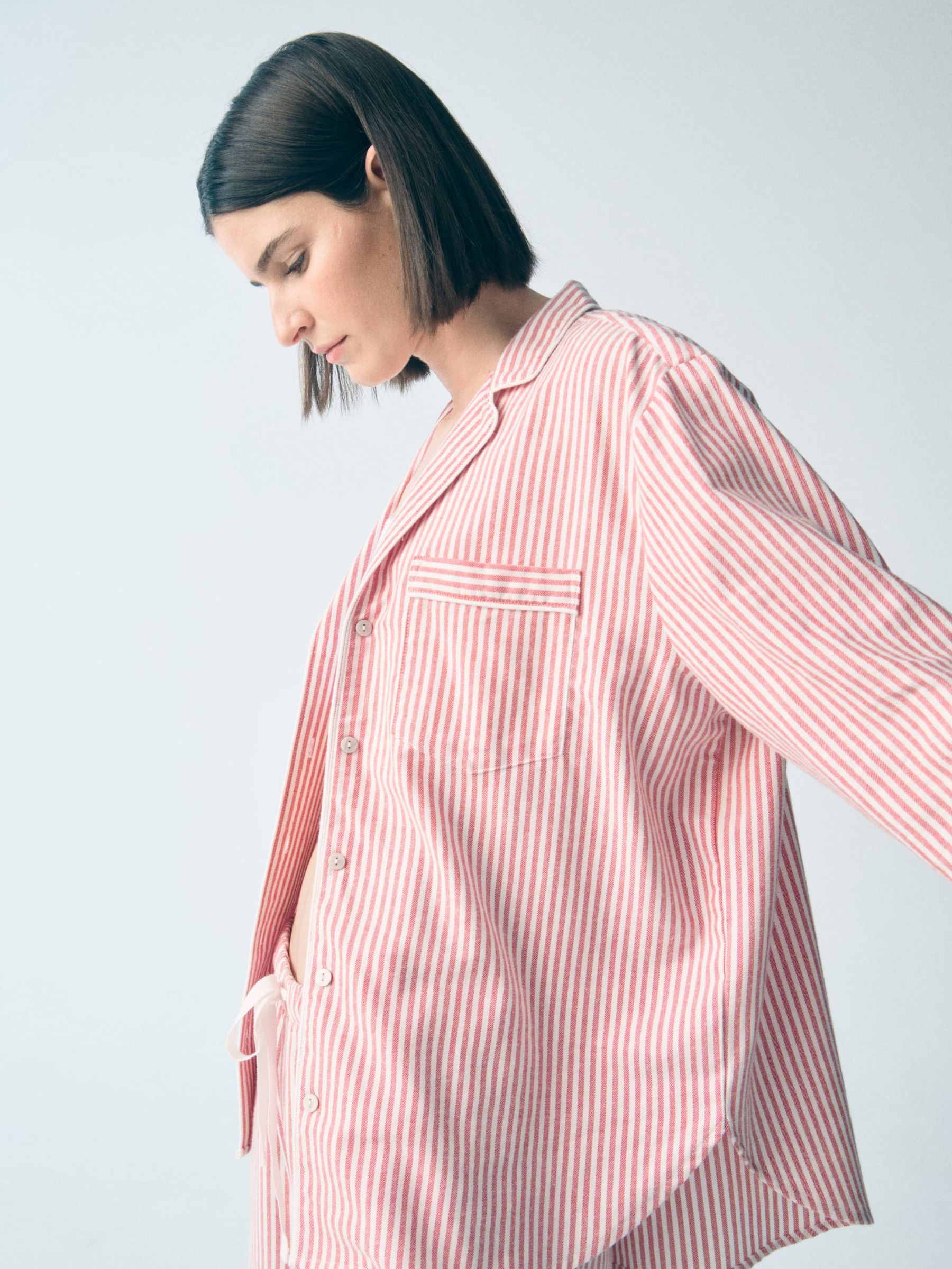 Red Matching Family Christmas 100% Cotton Long Sleeve Stripe Pyjamas - Image 5 of 7