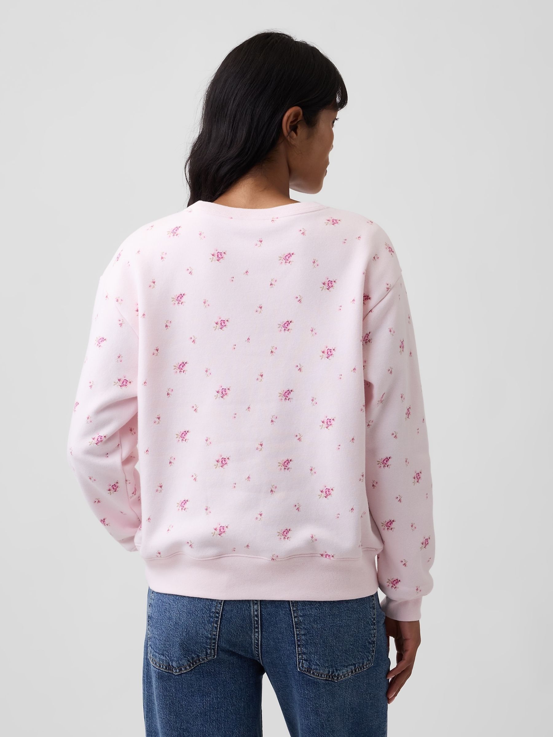 Pink Floral Logo Sweatshirt - Image 2 of 5 Pink Floral Logo Sweatshirt - Image 2 of 5
