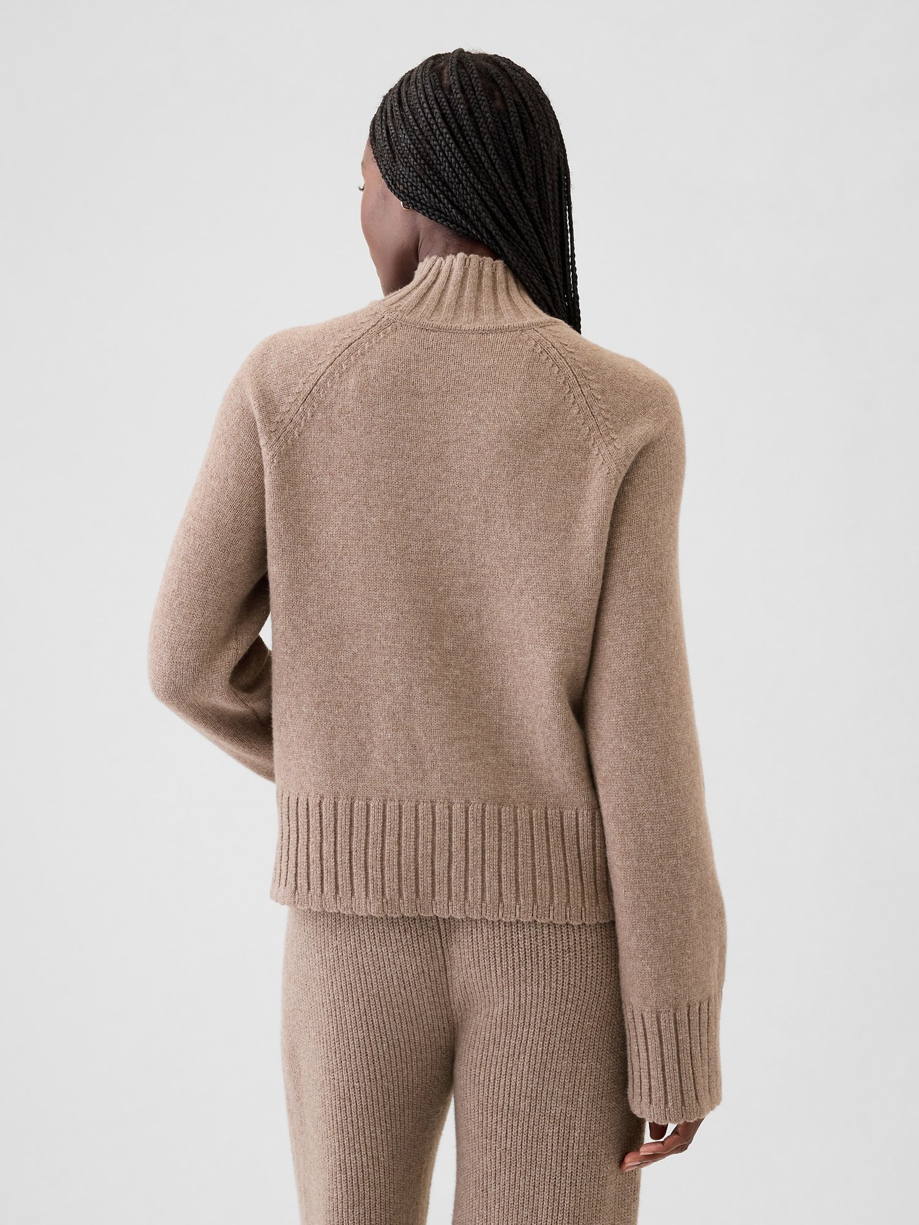 Light Brown CashSoft Turtle Neck Jumper - Image 3 of 5