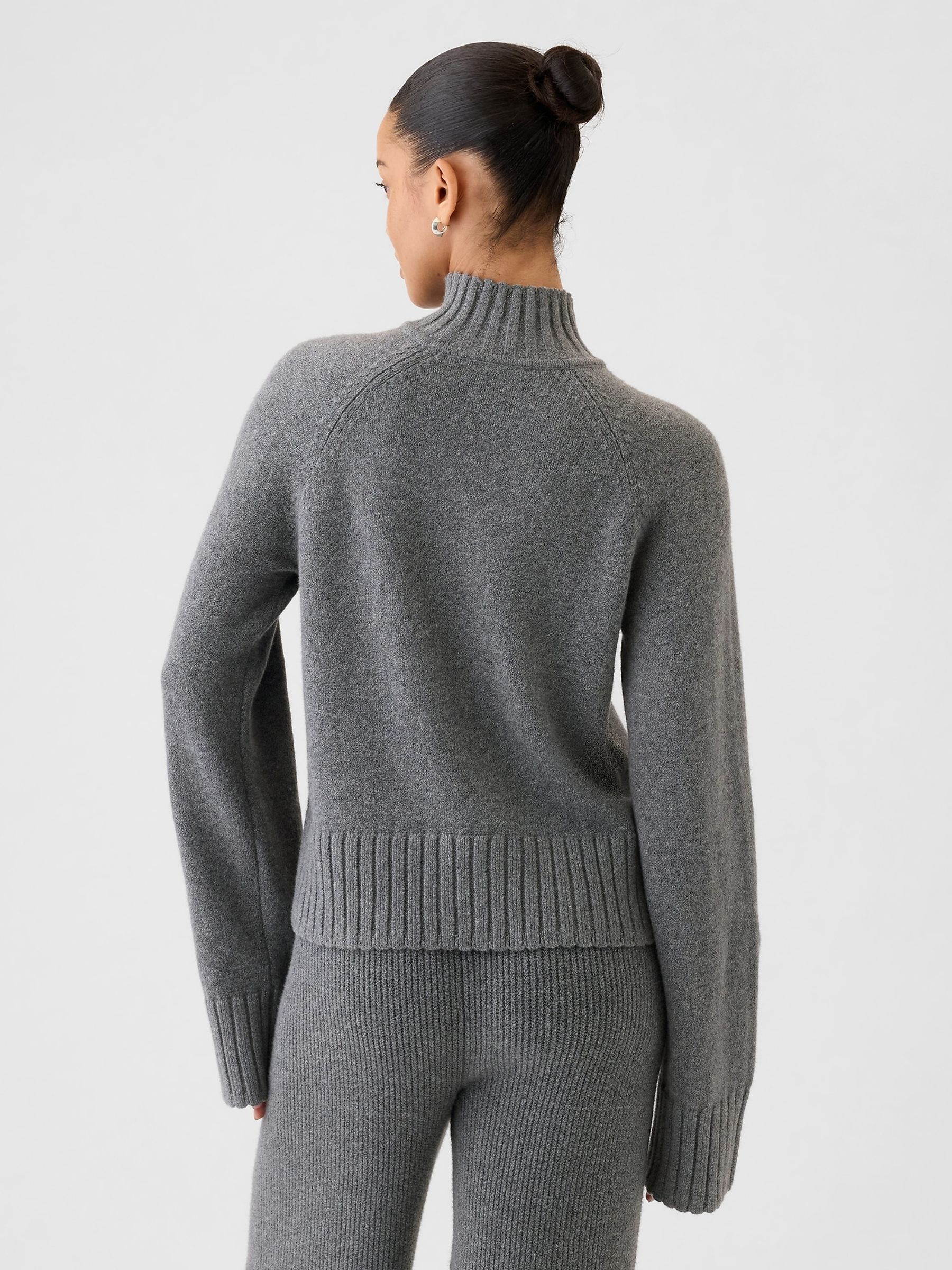 Grey CashSoft Turtle Neck Jumper - Image 2 of 5