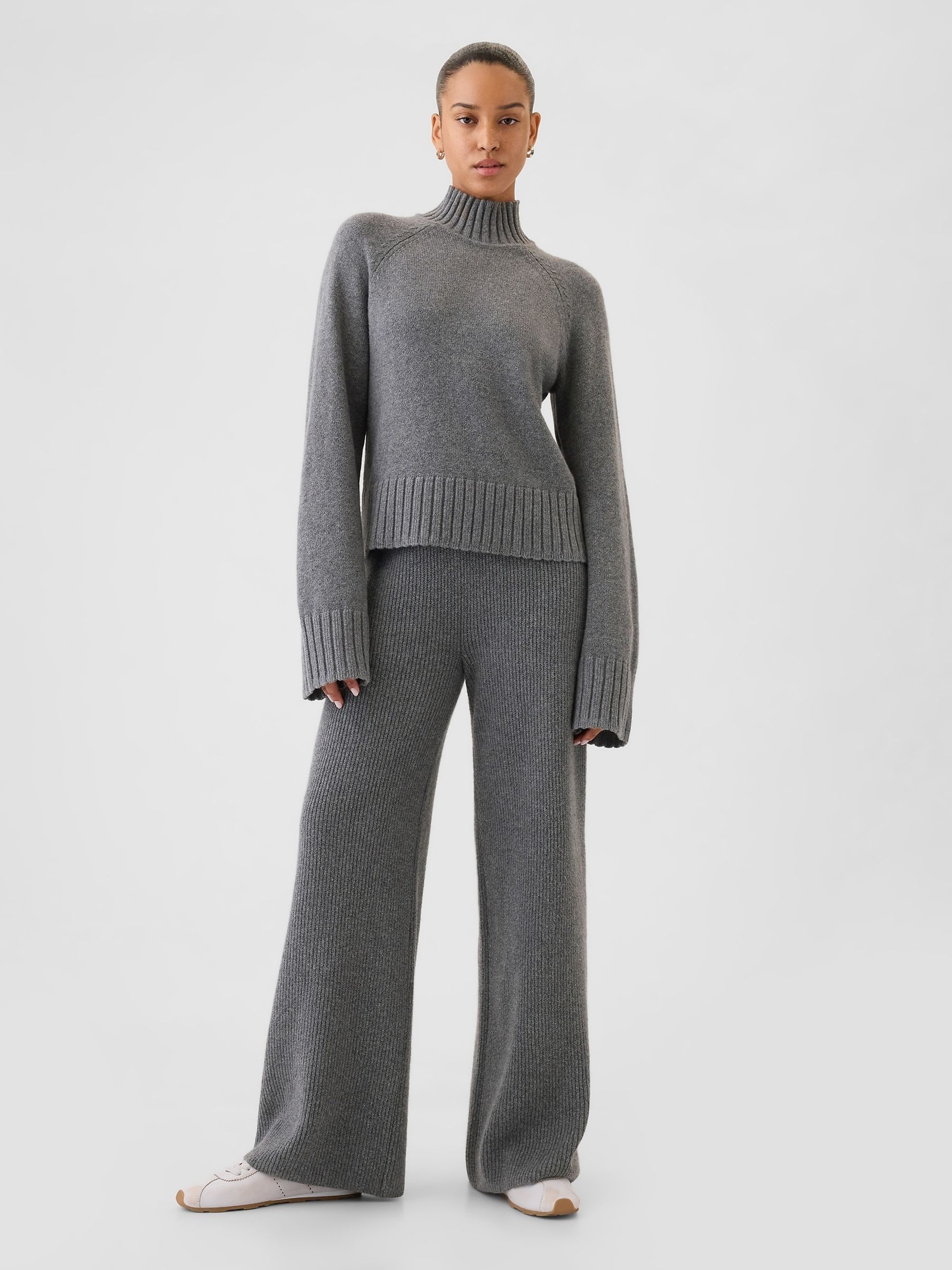 Grey CashSoft Turtle Neck Jumper - Image 3 of 5