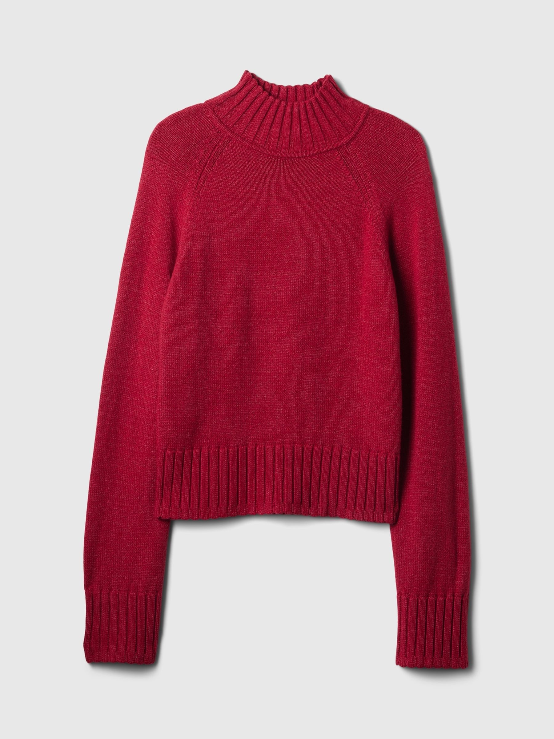 Burgundy Red CashSoft Turtle Neck Jumper - Image 4 of 5