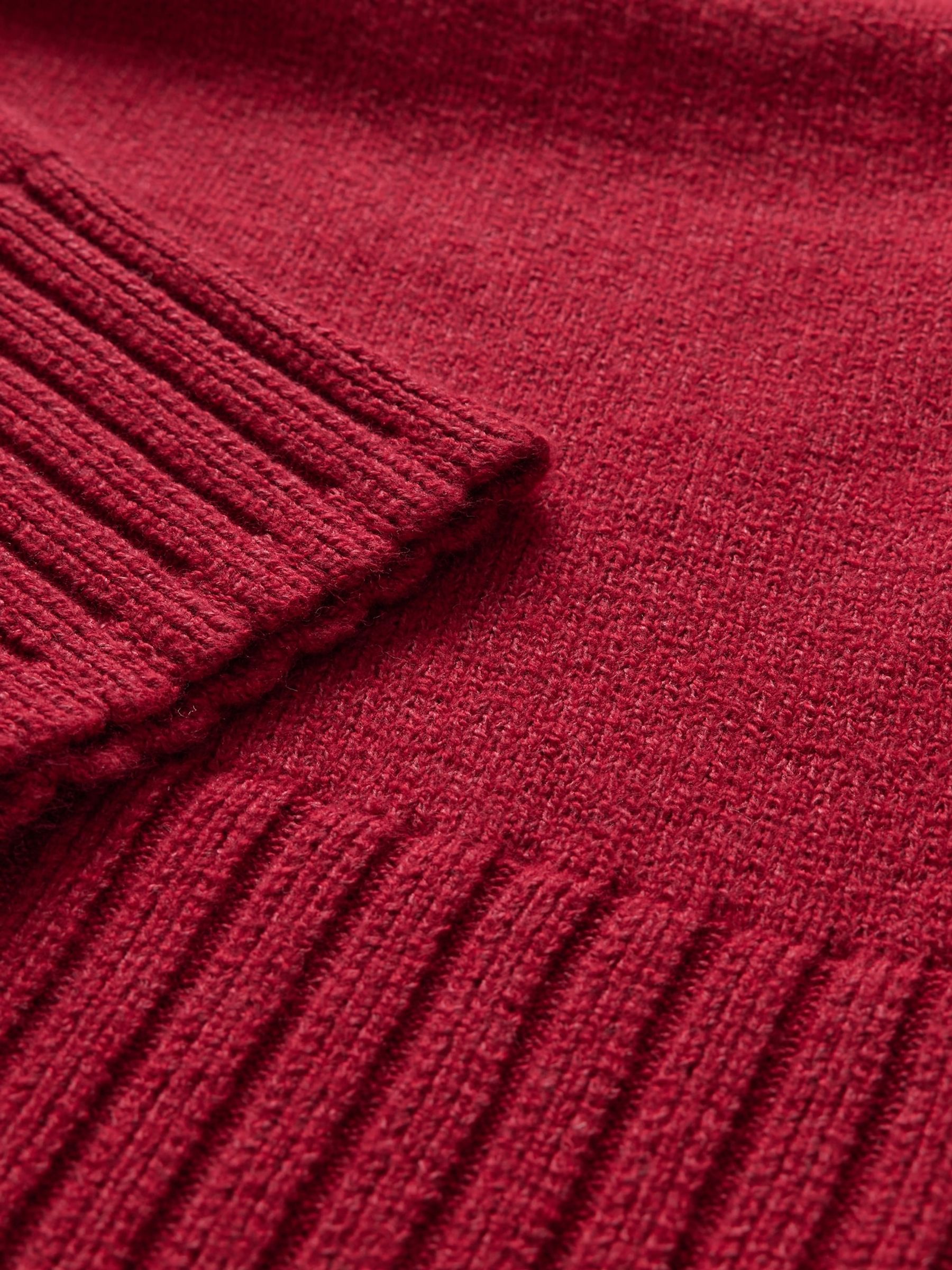 Burgundy Red CashSoft Turtle Neck Jumper - Image 5 of 5