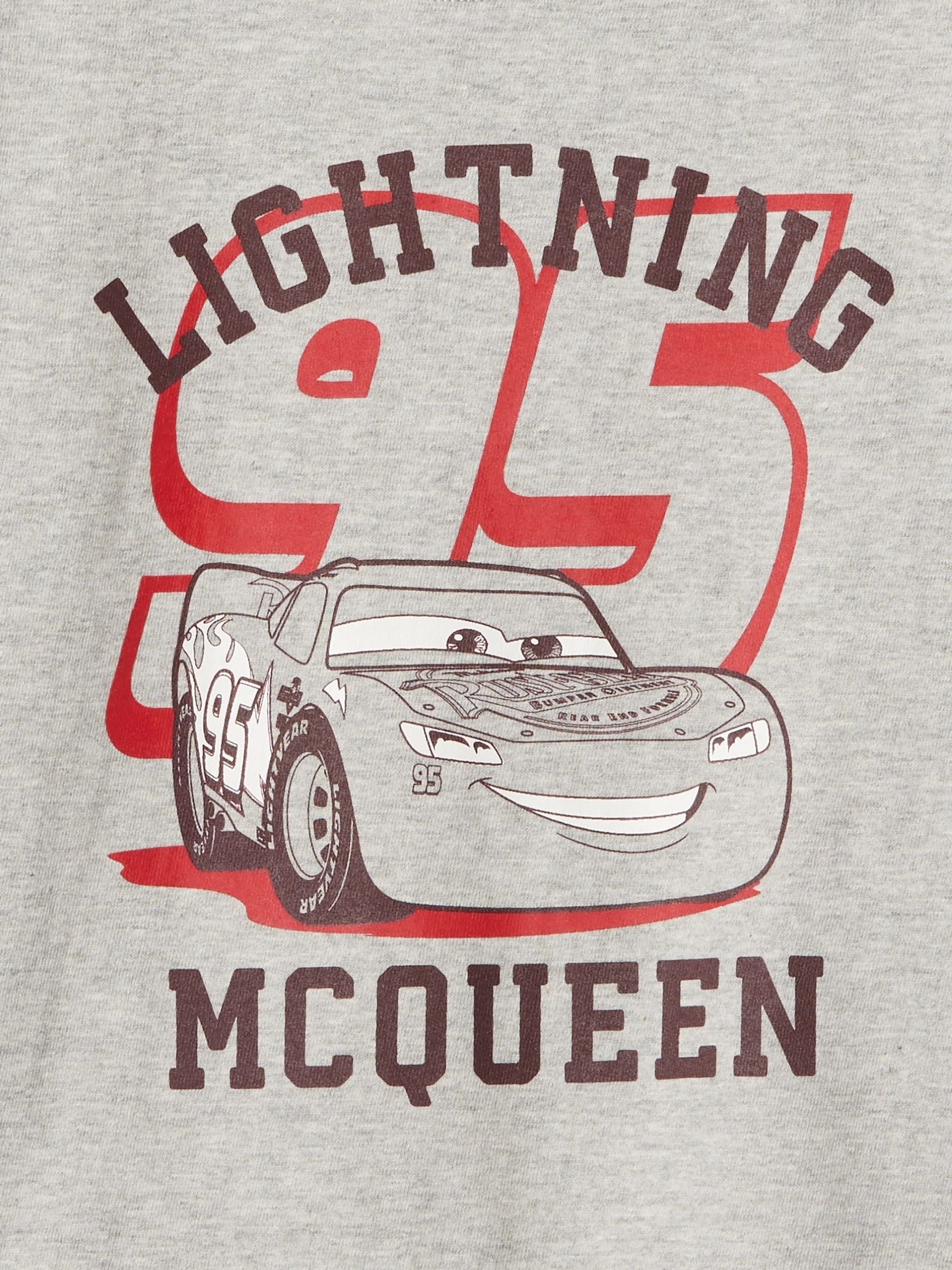 Grey Lightning McQueen Disney Cars Graphic Long Sleeve T-Shirt (6mths-5yrs) - Image 3 of 3