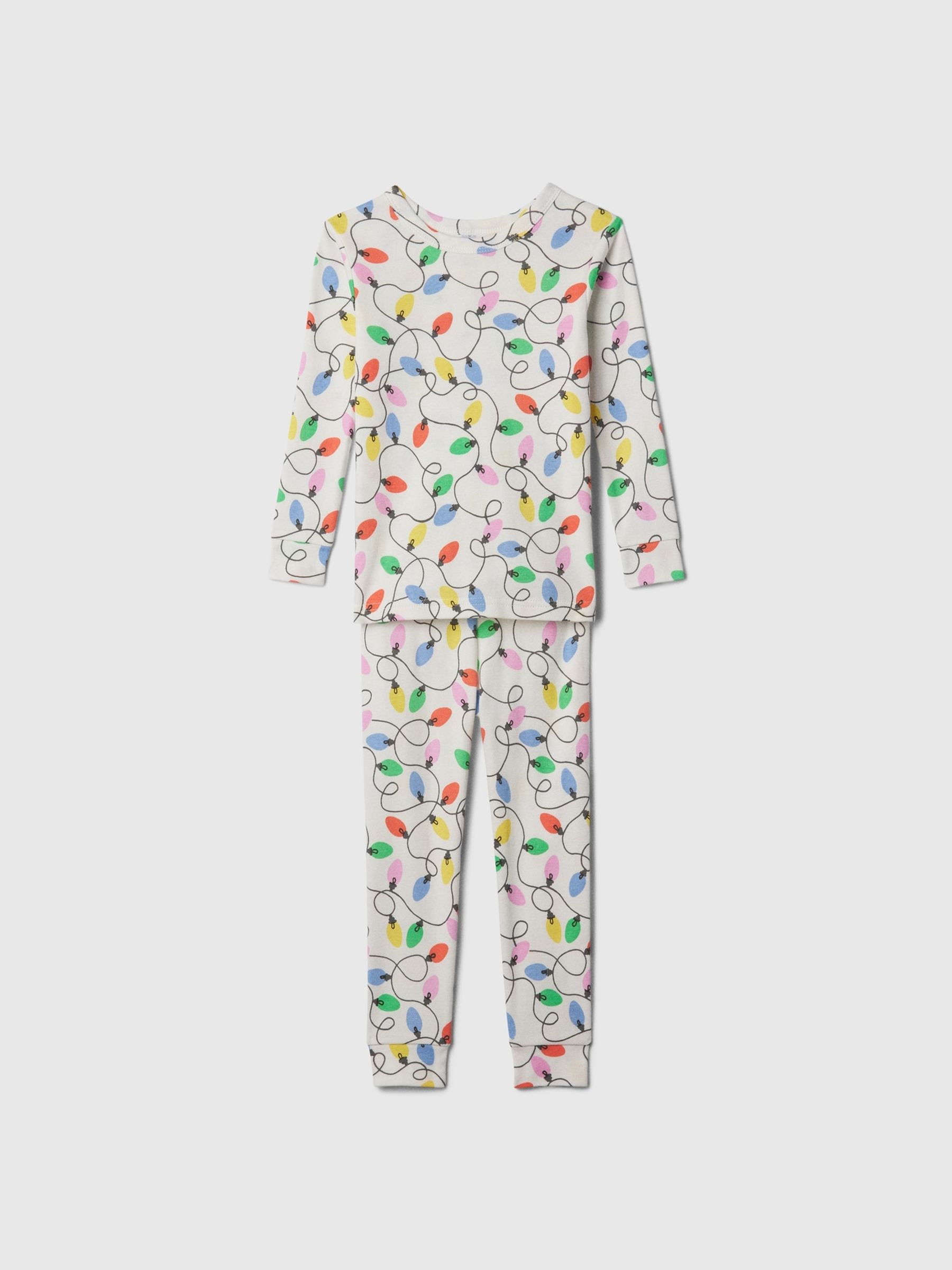Grey Lights Christmas Print Pyjamas (6mths-5yrs) - Image 1 of 3