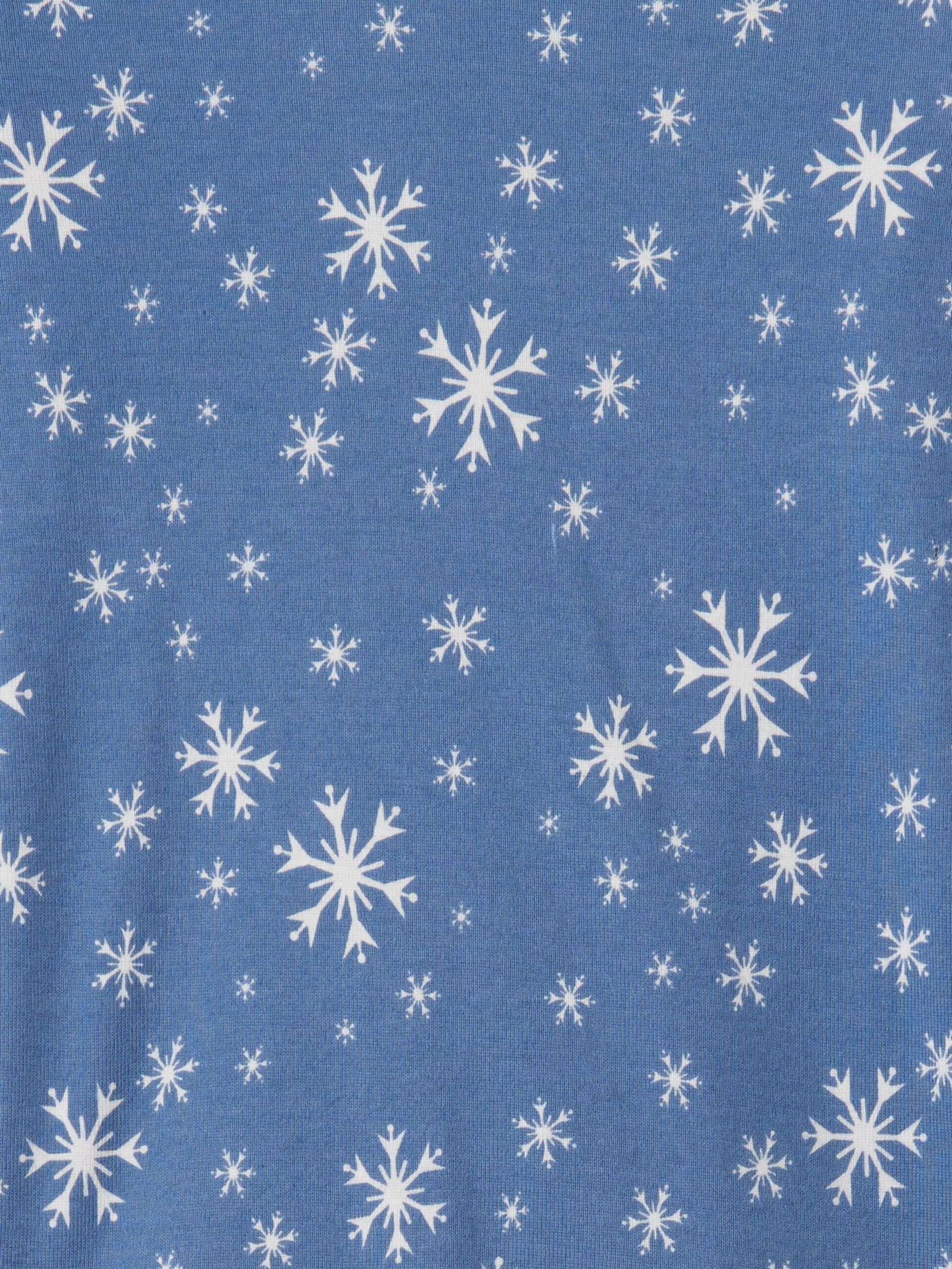 Blue Snowflake Christmas Print Pyjamas (6mths-5yrs) - Image 3 of 3