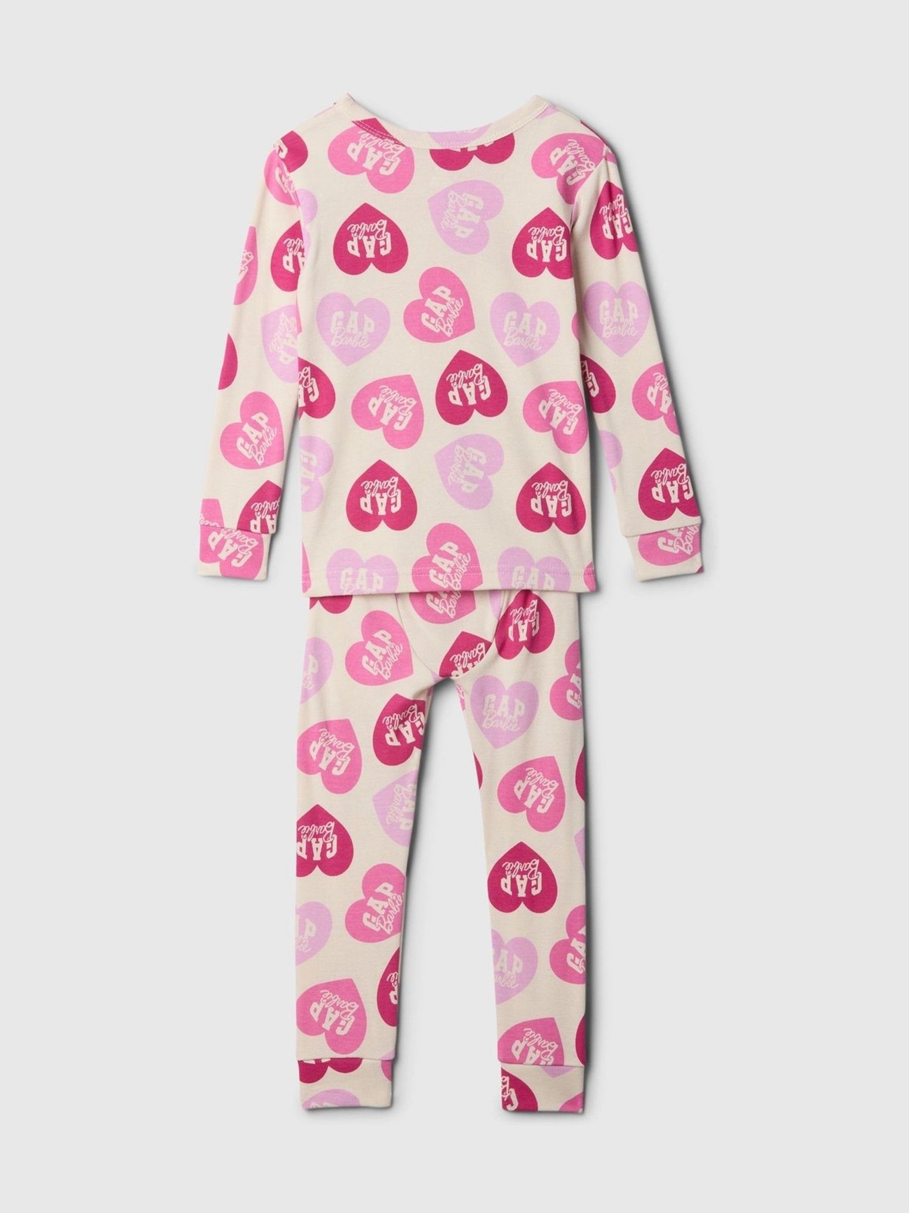 Pink Barbie Heart Cotton Long Sleeve Pyjamas (12mths-5yrs) - Image 2 of 2