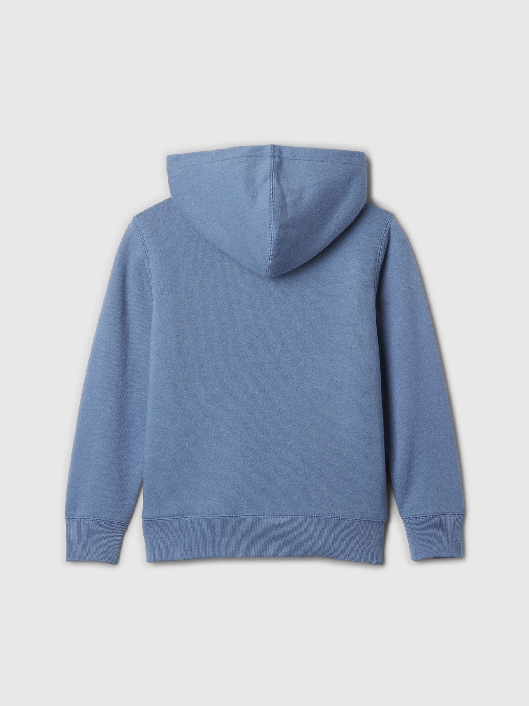 Blue Logo Sherpa-Lined Zip-Up Hoodie (4-13yrs) - Image 2 of 3