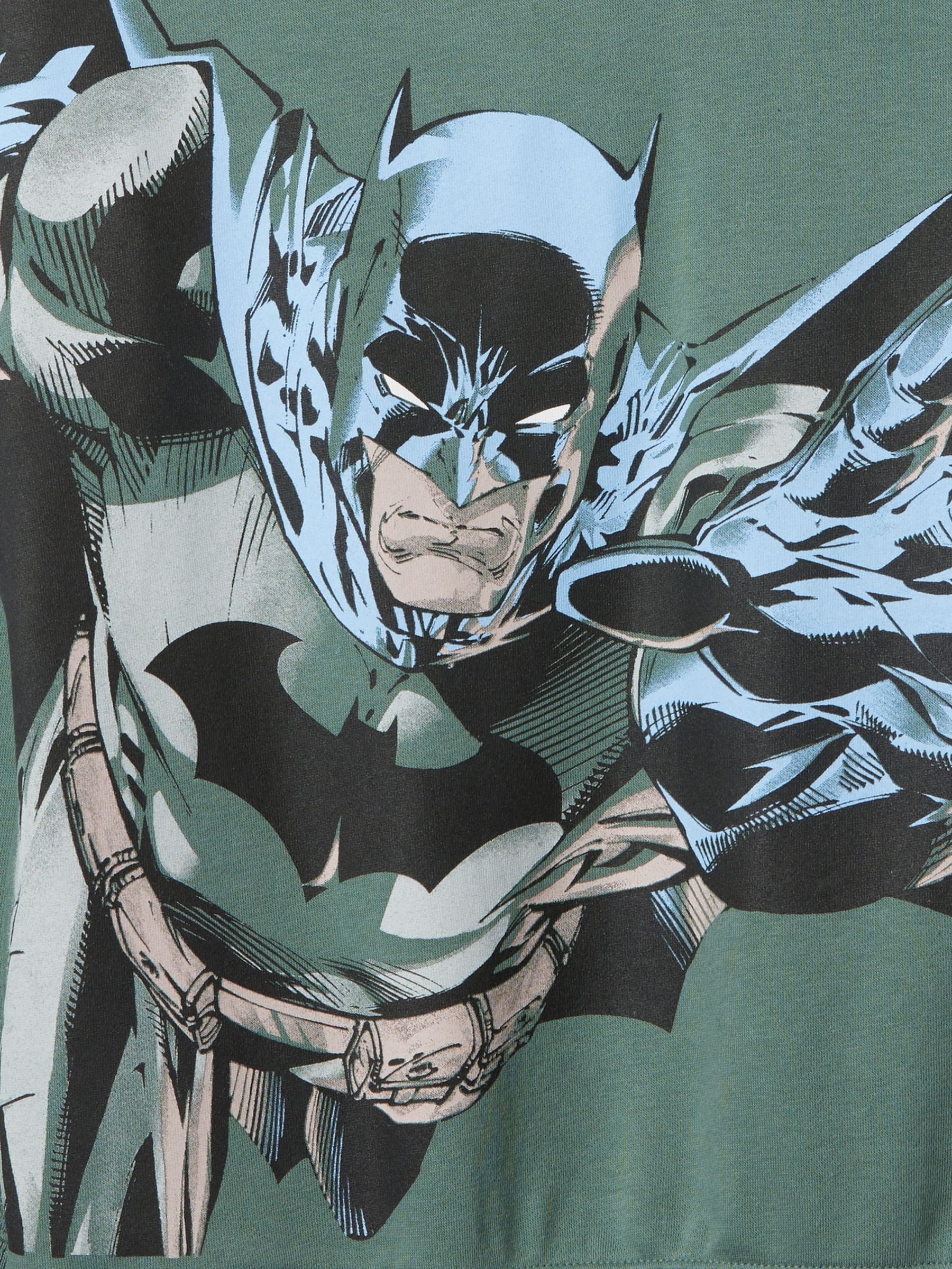 Green Batman Vintage Soft Logo Hoodie (4-13yrs) - Image 5 of 5