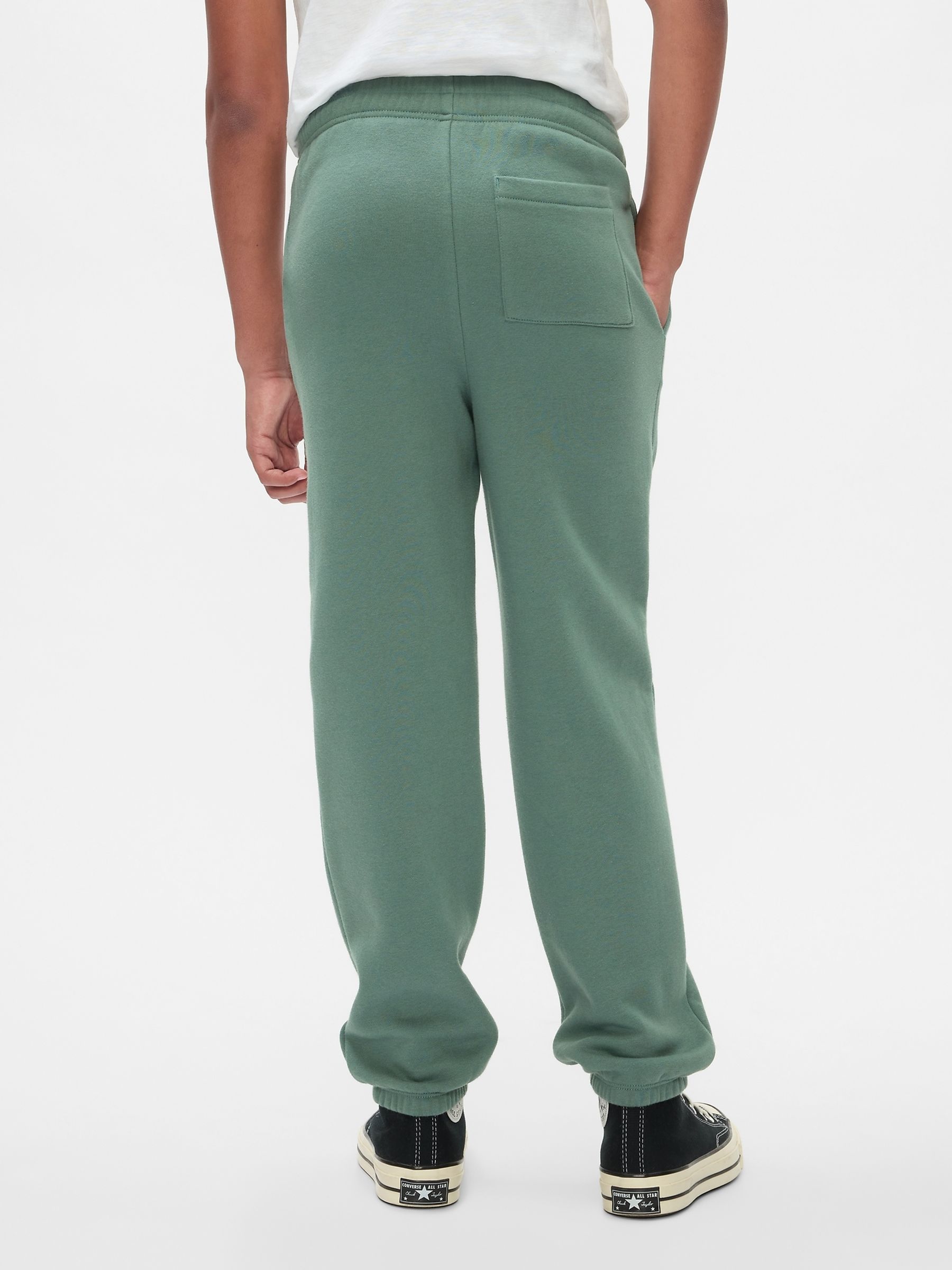Green Batman Vintage Logo Soft Fleece-Lined Joggers (4-13yrs) - Image 2 of 5