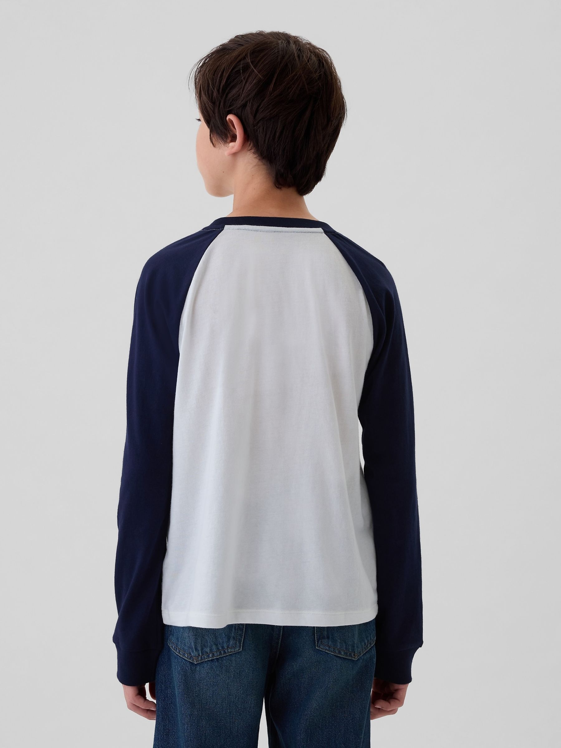 White Athletic Logo Raglan T-Shirt (4-13yrs) - Image 2 of 4