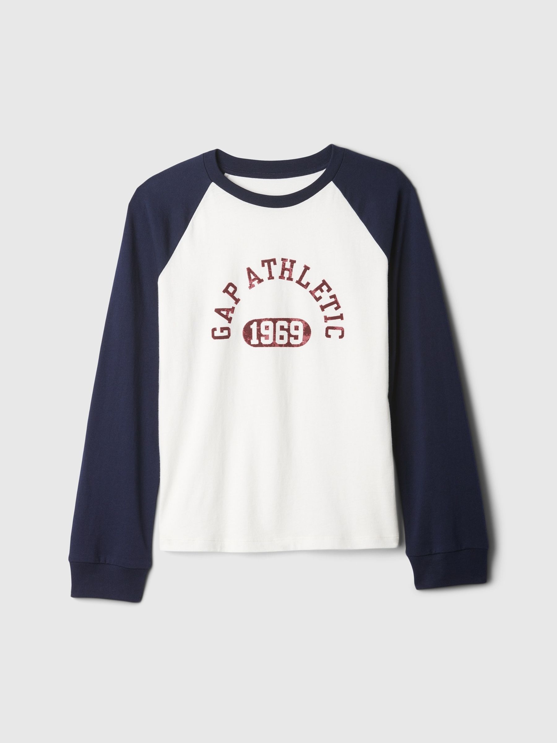 White Athletic Logo Raglan T-Shirt (4-13yrs) - Image 3 of 4