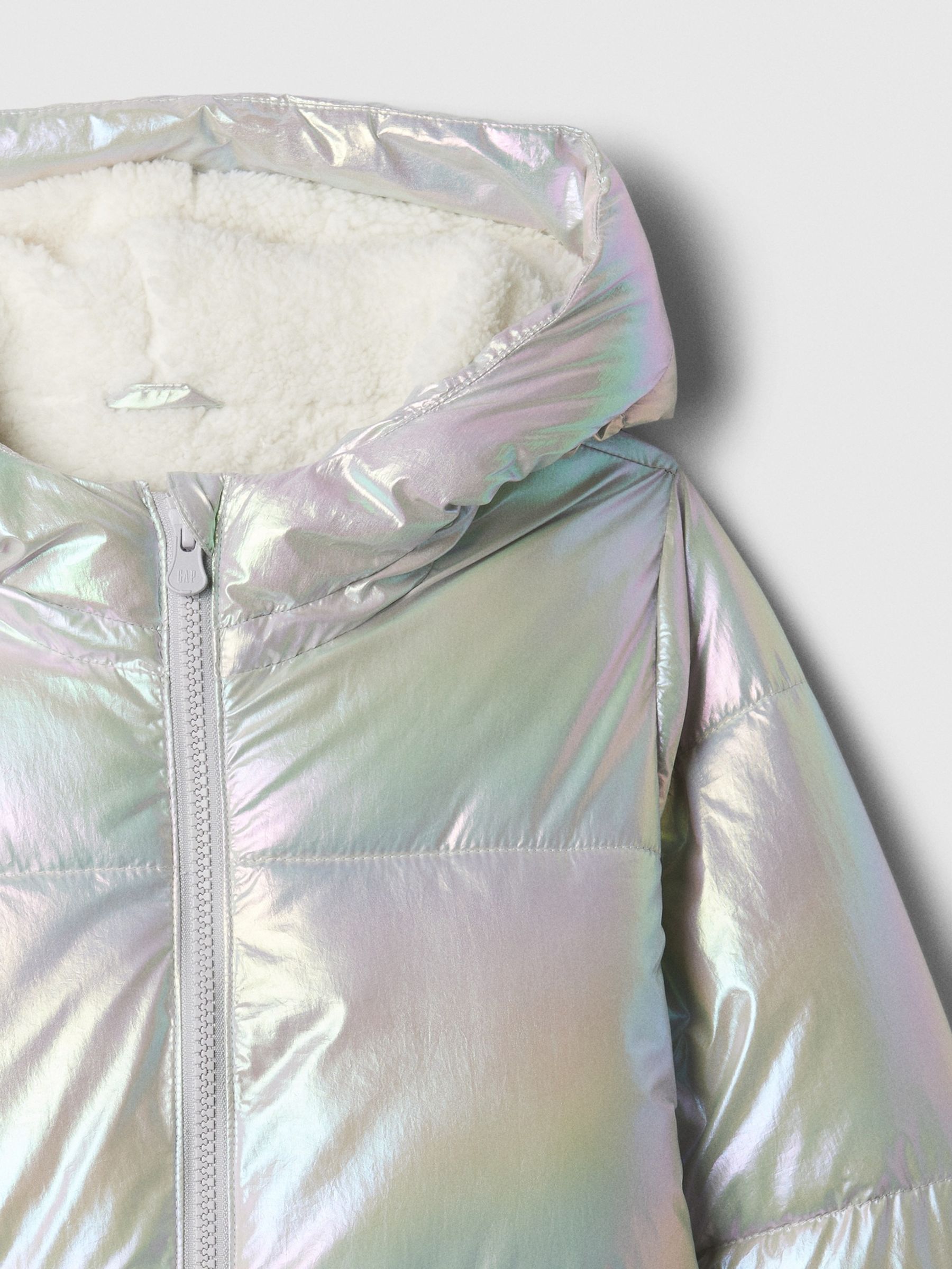 Silver Shine Puffer Jacket (6mths-5yrs) - Image 3 of 3
