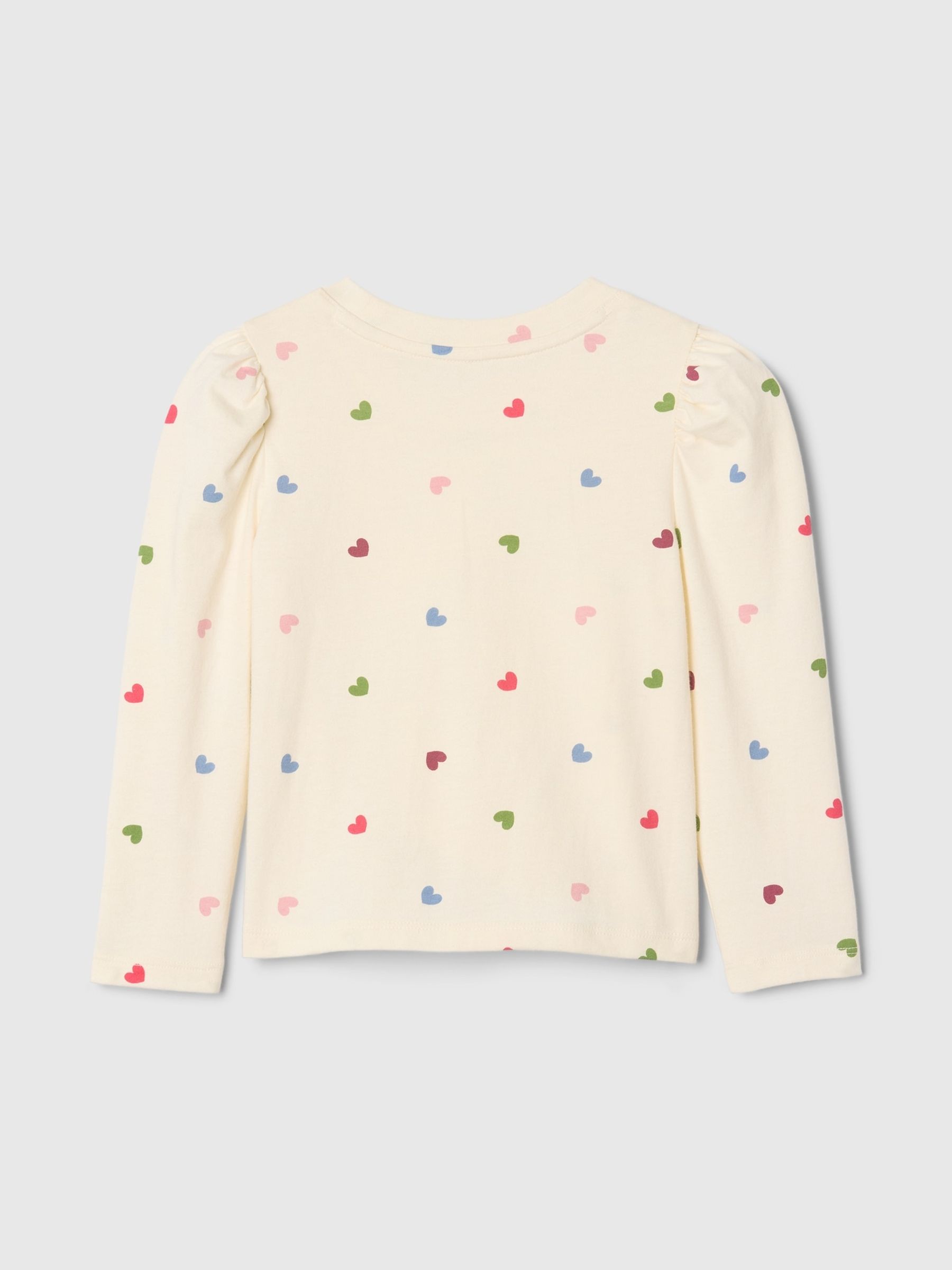 Cream Print Cotton Pocket Long Sleeve T-Shirt (6mths-5yrs) - Image 2 of 3