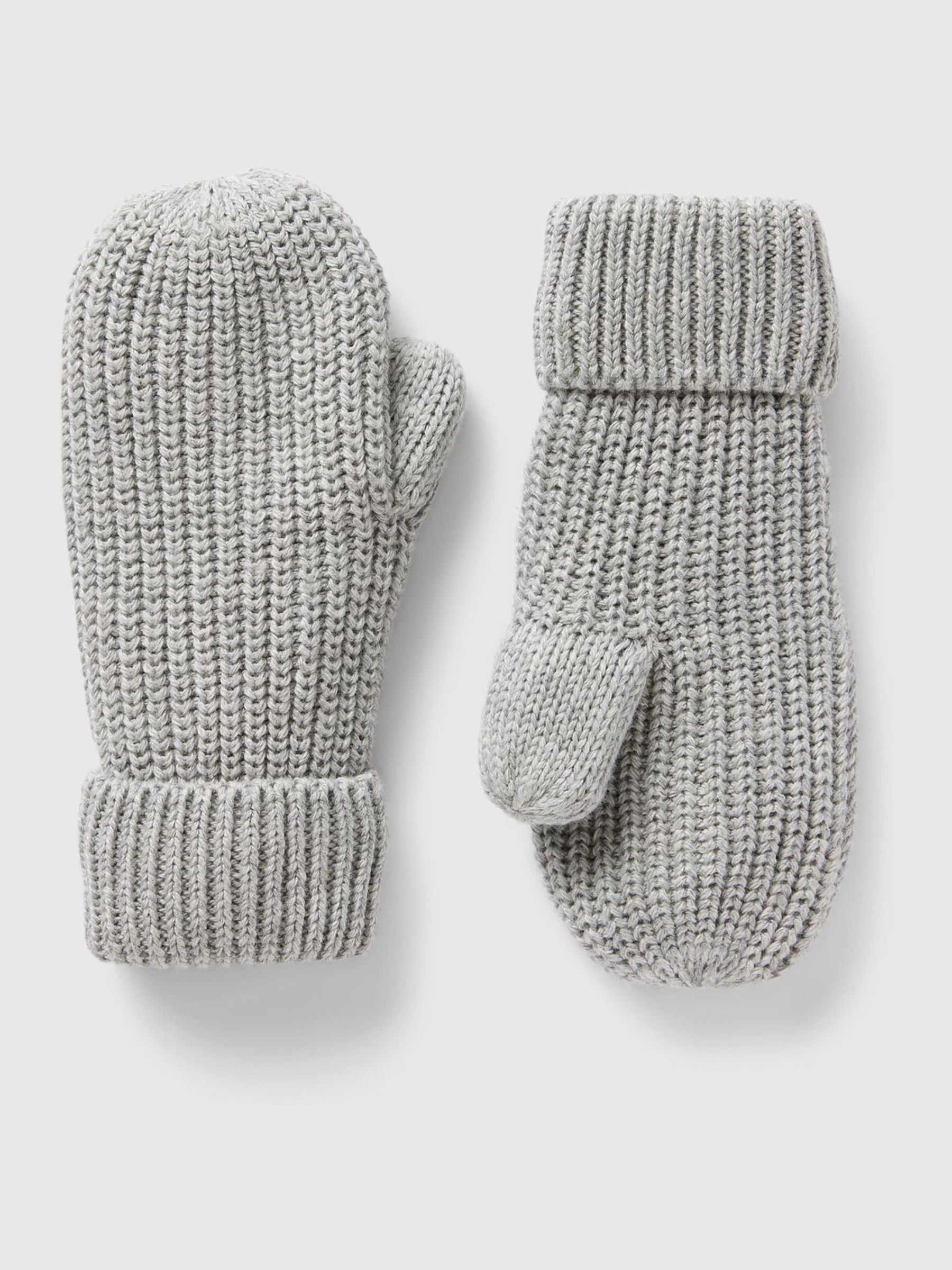 Grey Kids Knitted Mittens - Image 1 of 1