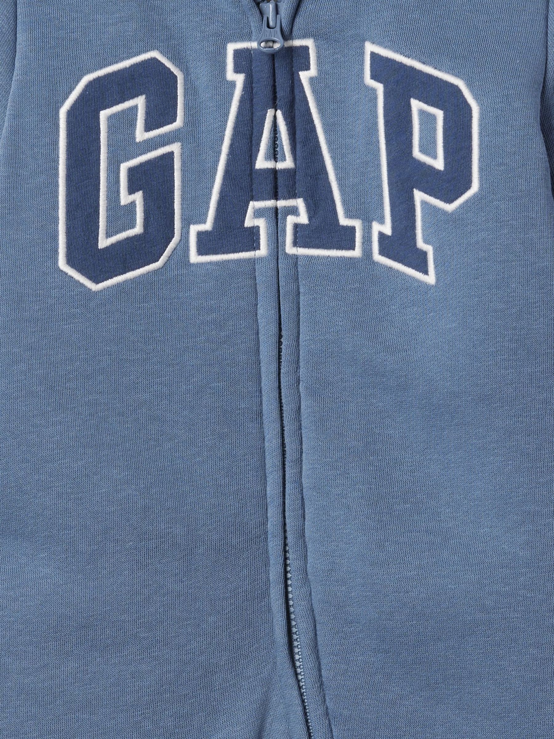 Blue Logo Sherpa Lined Zip Hooded All in One (Newborn - 24mths) - Image 3 of 3