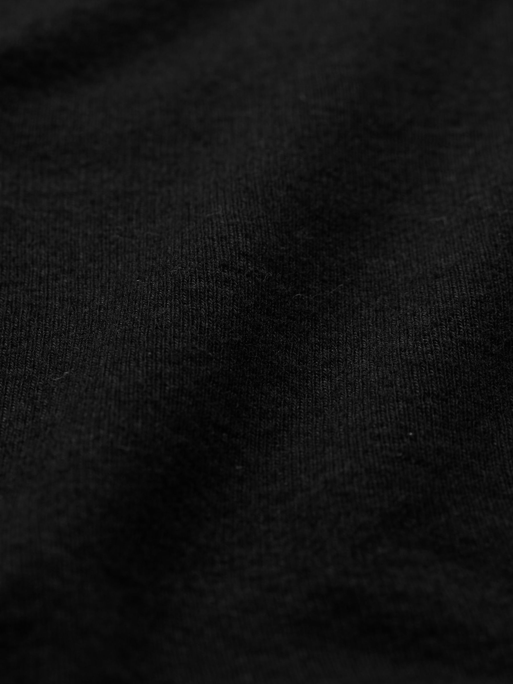 Black Ribbed Long Sleeve Mock Neck T-Shirt - Image 4 of 4