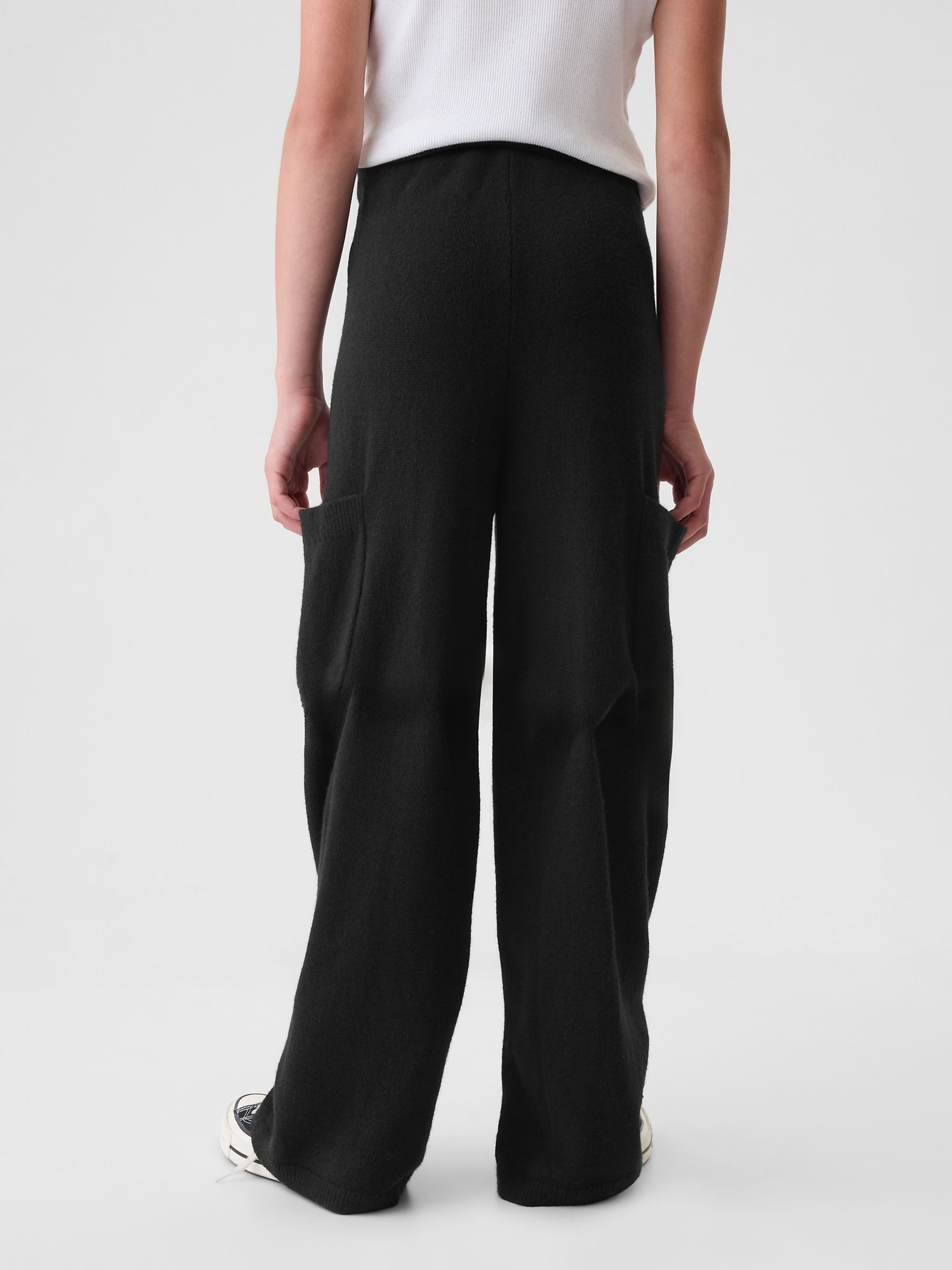 Black CashSoft Cargo Knitted Trousers (4-13yrs) - Image 2 of 5
