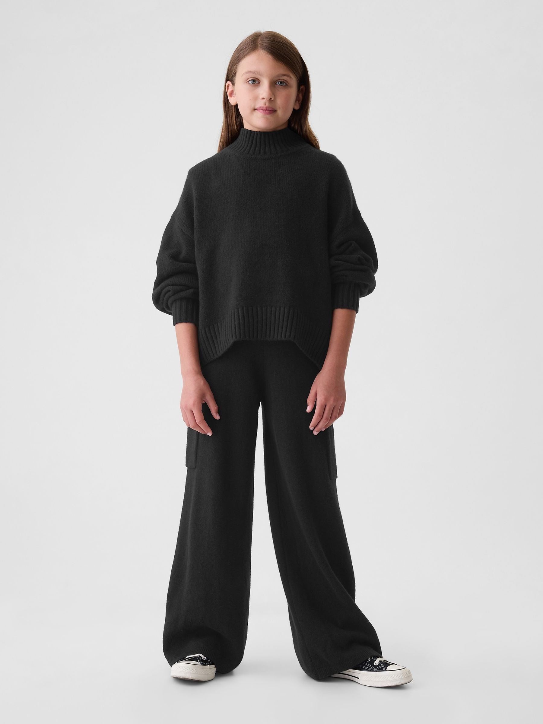 Black CashSoft Cargo Knitted Trousers (4-13yrs) - Image 3 of 5