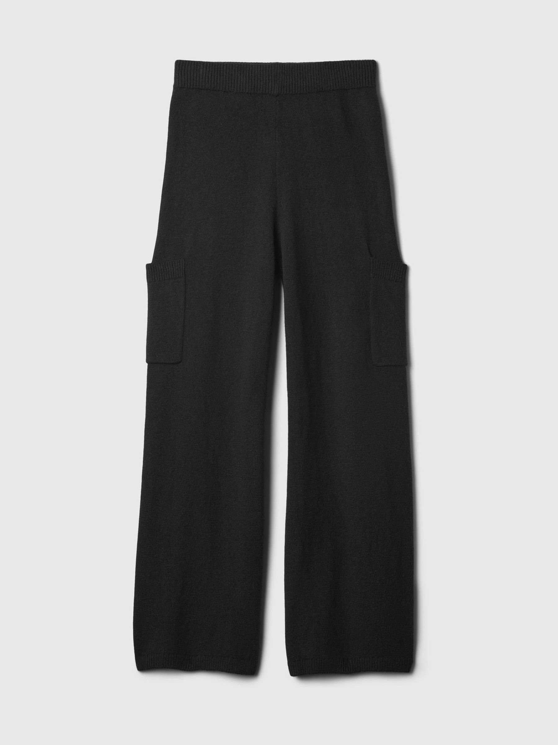 Black CashSoft Cargo Knitted Trousers (4-13yrs) - Image 5 of 5