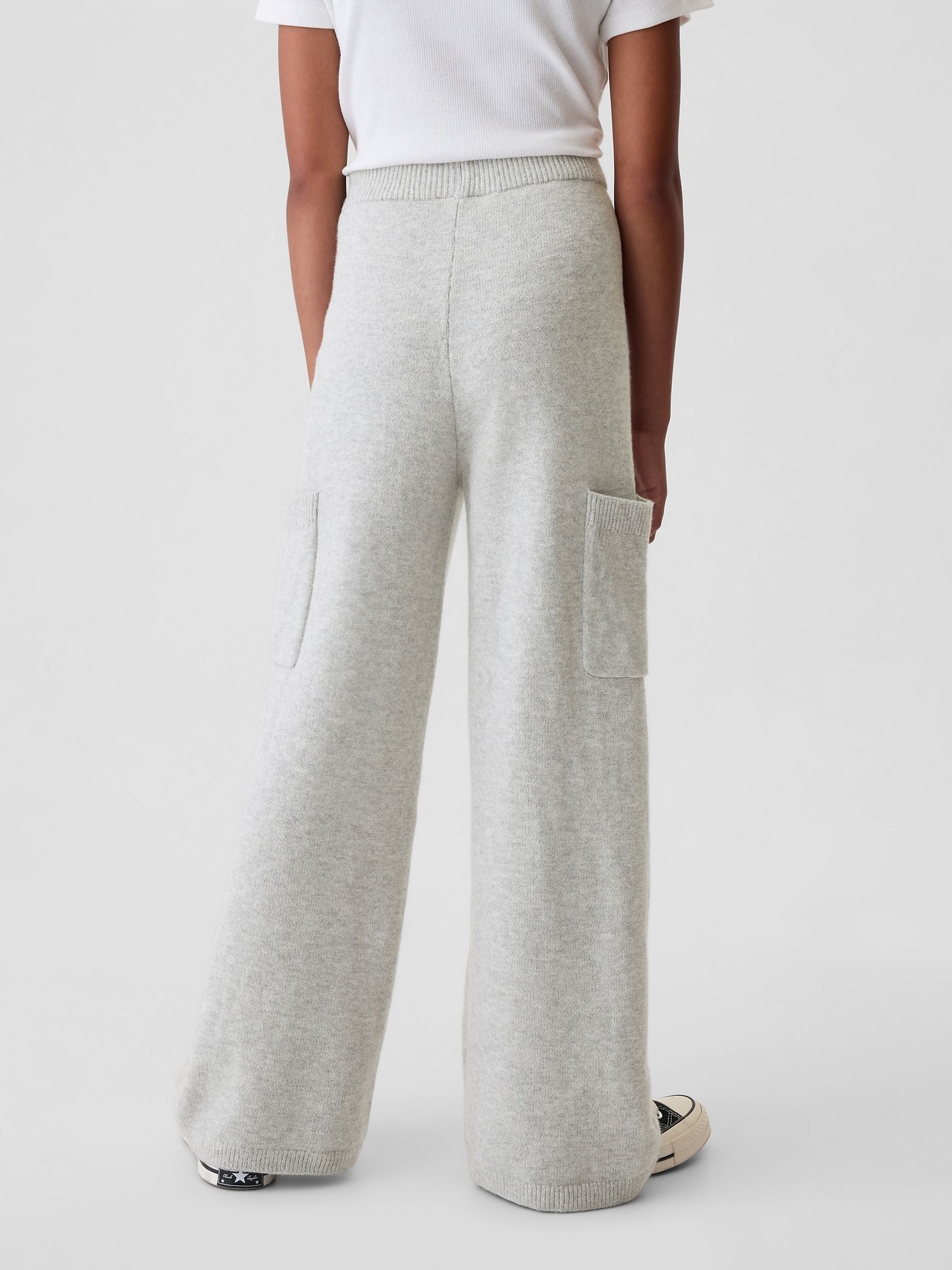 Grey CashSoft Cargo Knitted Trousers (4-13yrs) - Image 2 of 5
