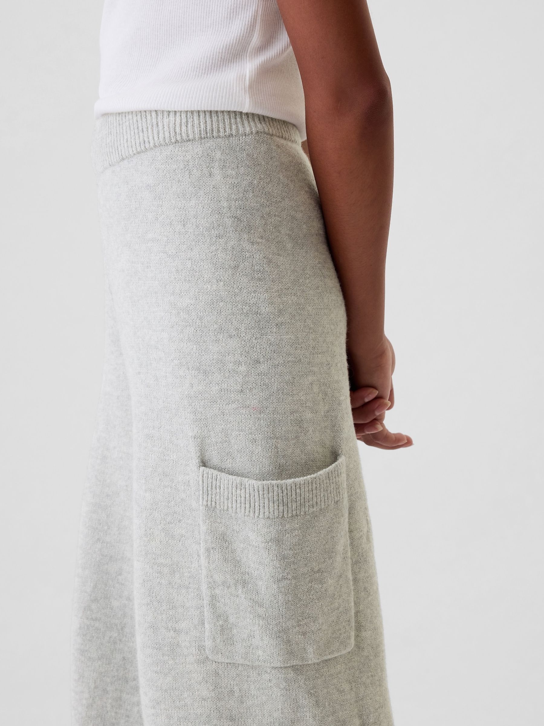 Grey CashSoft Cargo Knitted Trousers (4-13yrs) - Image 4 of 5