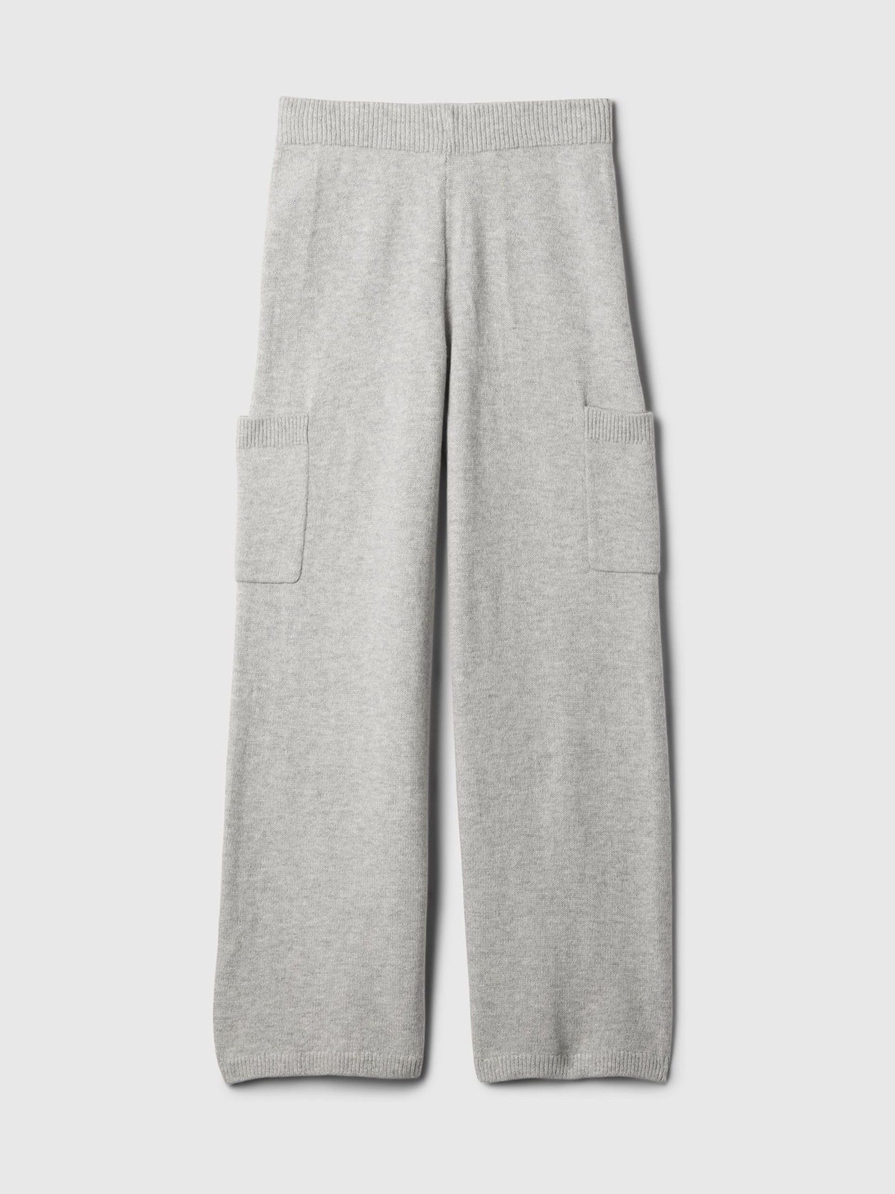 Grey CashSoft Cargo Knitted Trousers (4-13yrs) - Image 5 of 5