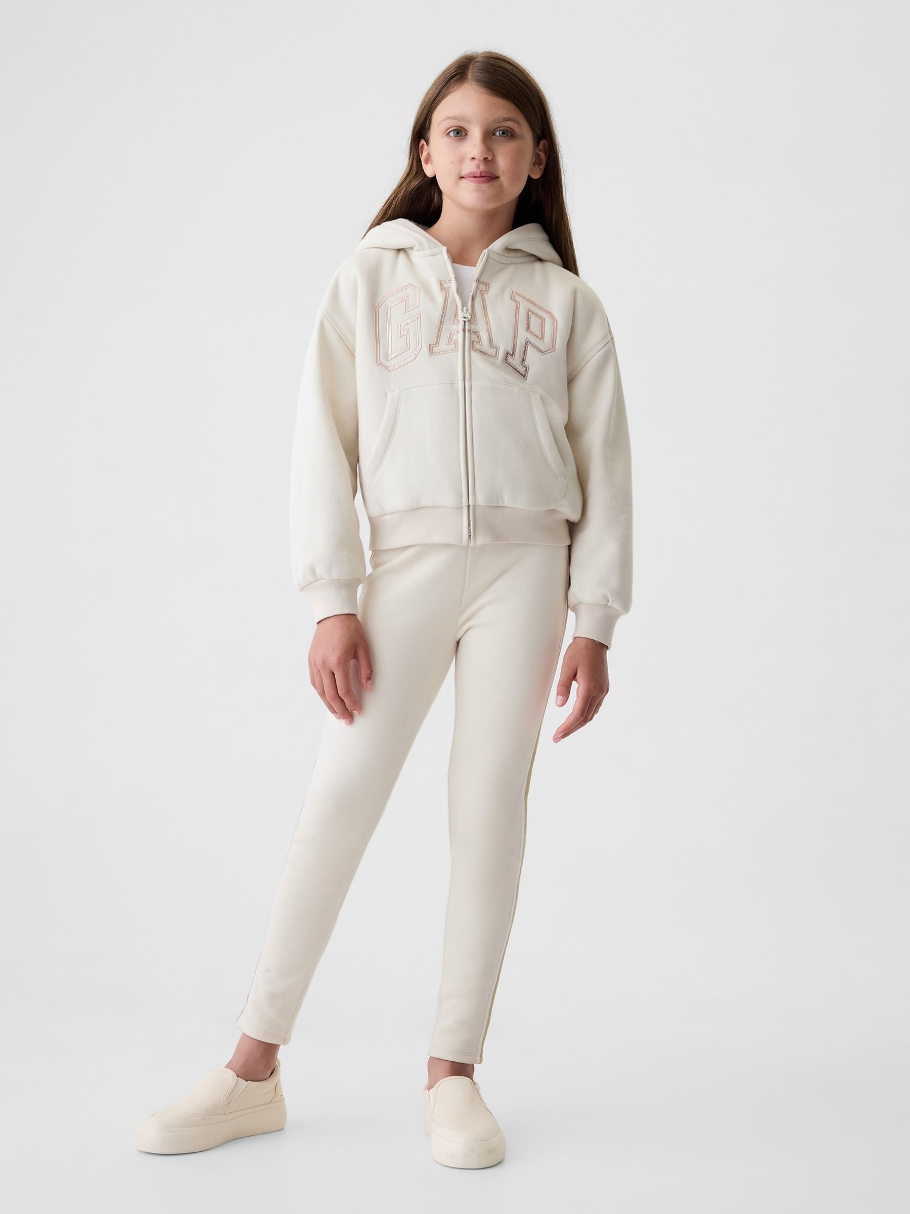 Cream Vintage Soft Cosy Logo Hoodie (4-13yrs) - Image 3 of 5