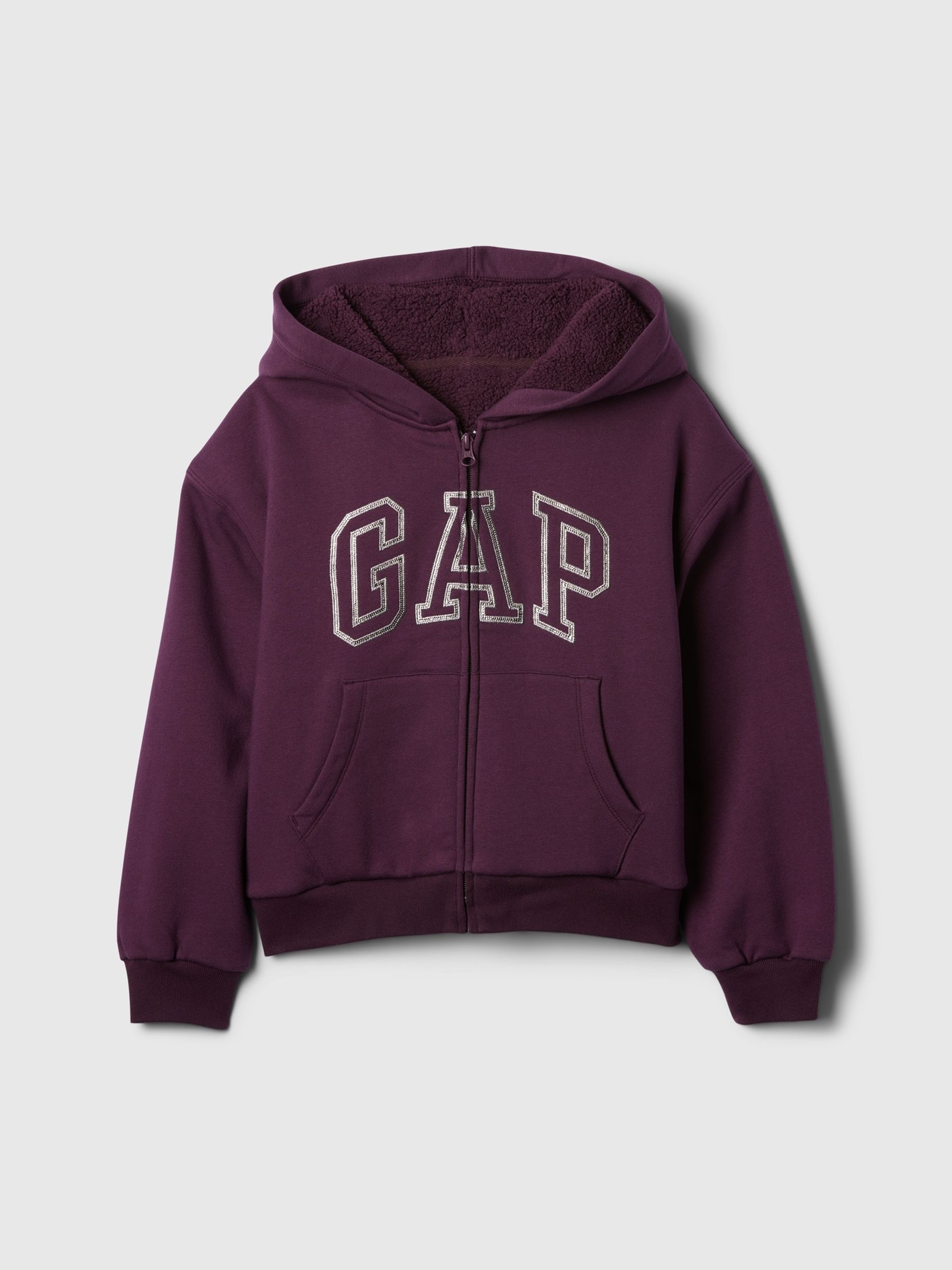 Purple Vintage Soft Cosy Logo Hoodie (4-13yrs) - Image 4 of 5