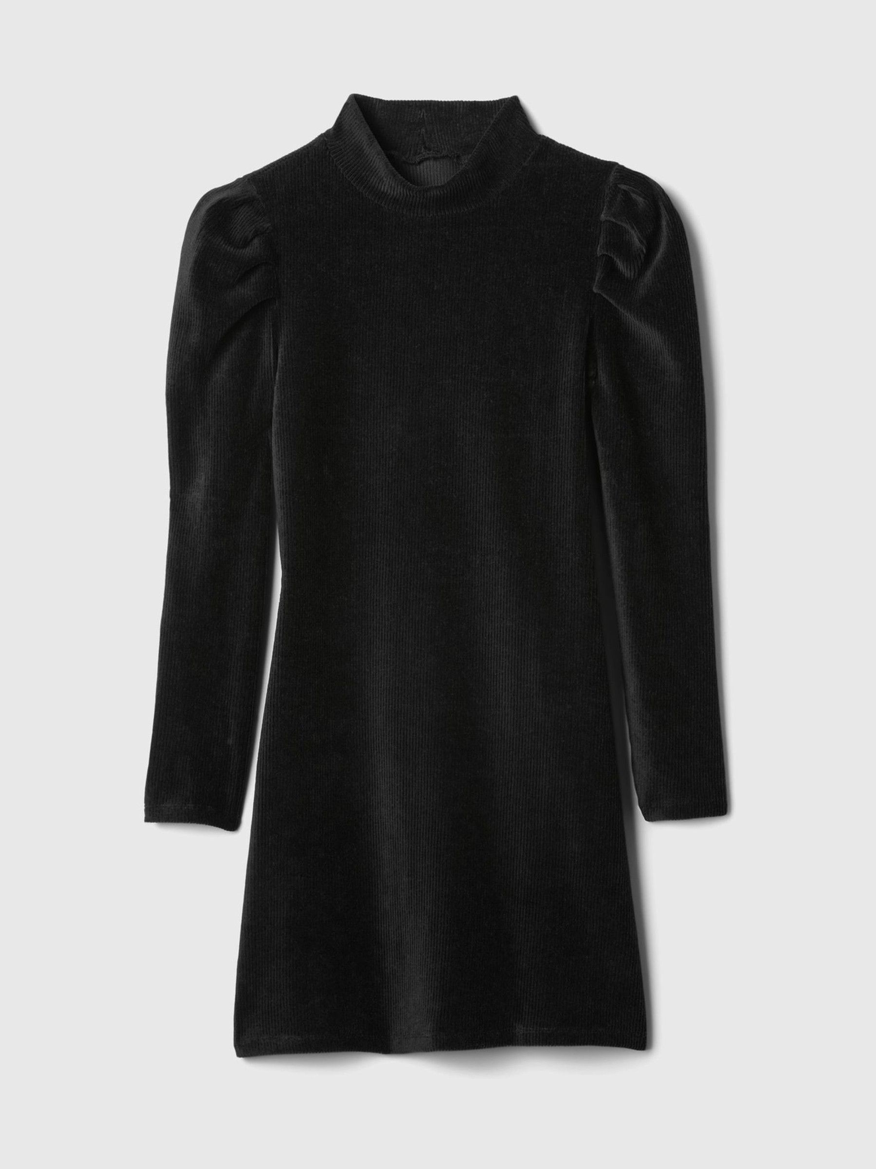 Grey Puff Sleeve Corduroy Dress (4-13yrs) - Image 3 of 4