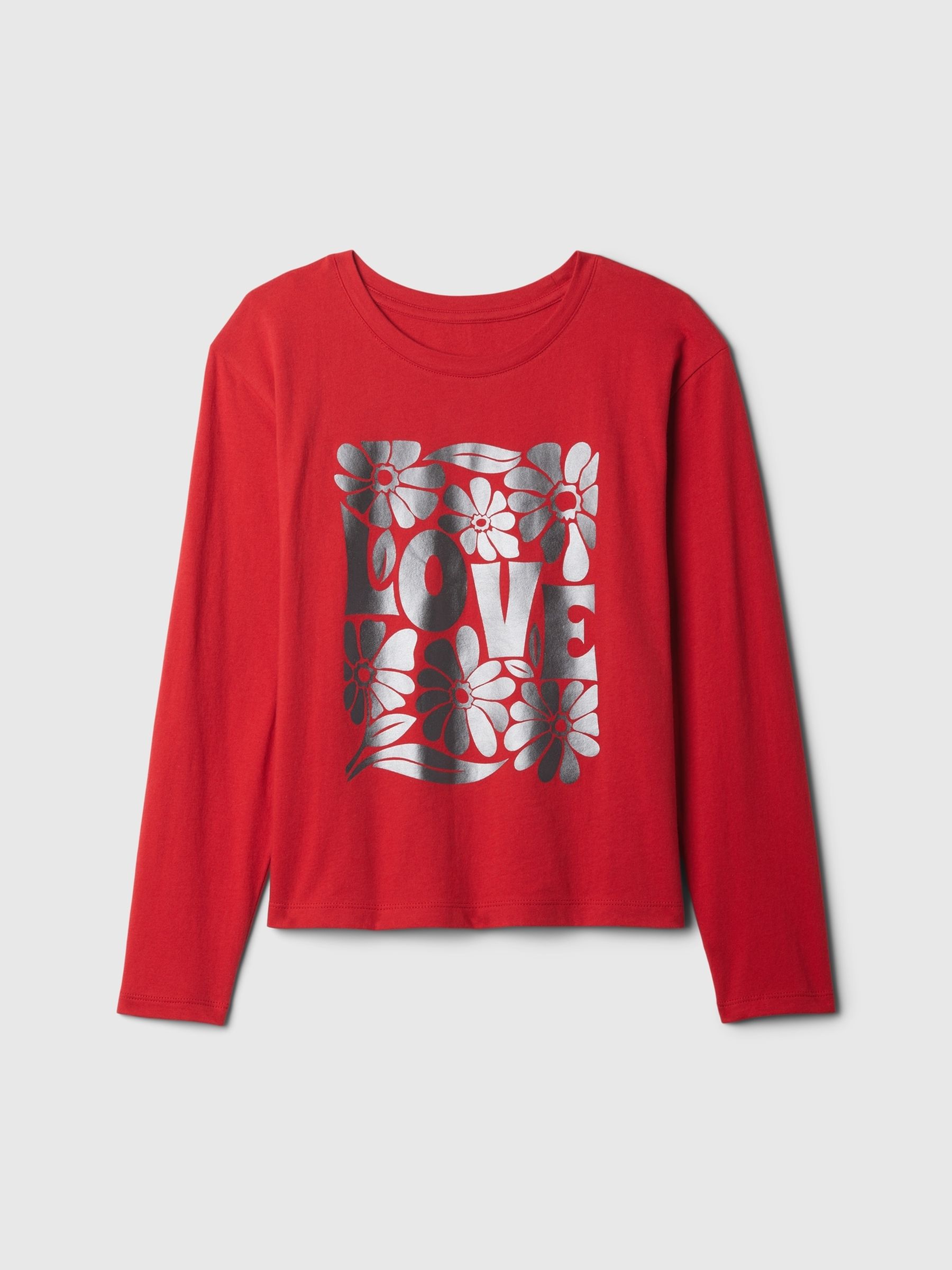 Red Love Graphic T-Shirt (4-13yrs) - Image 3 of 4