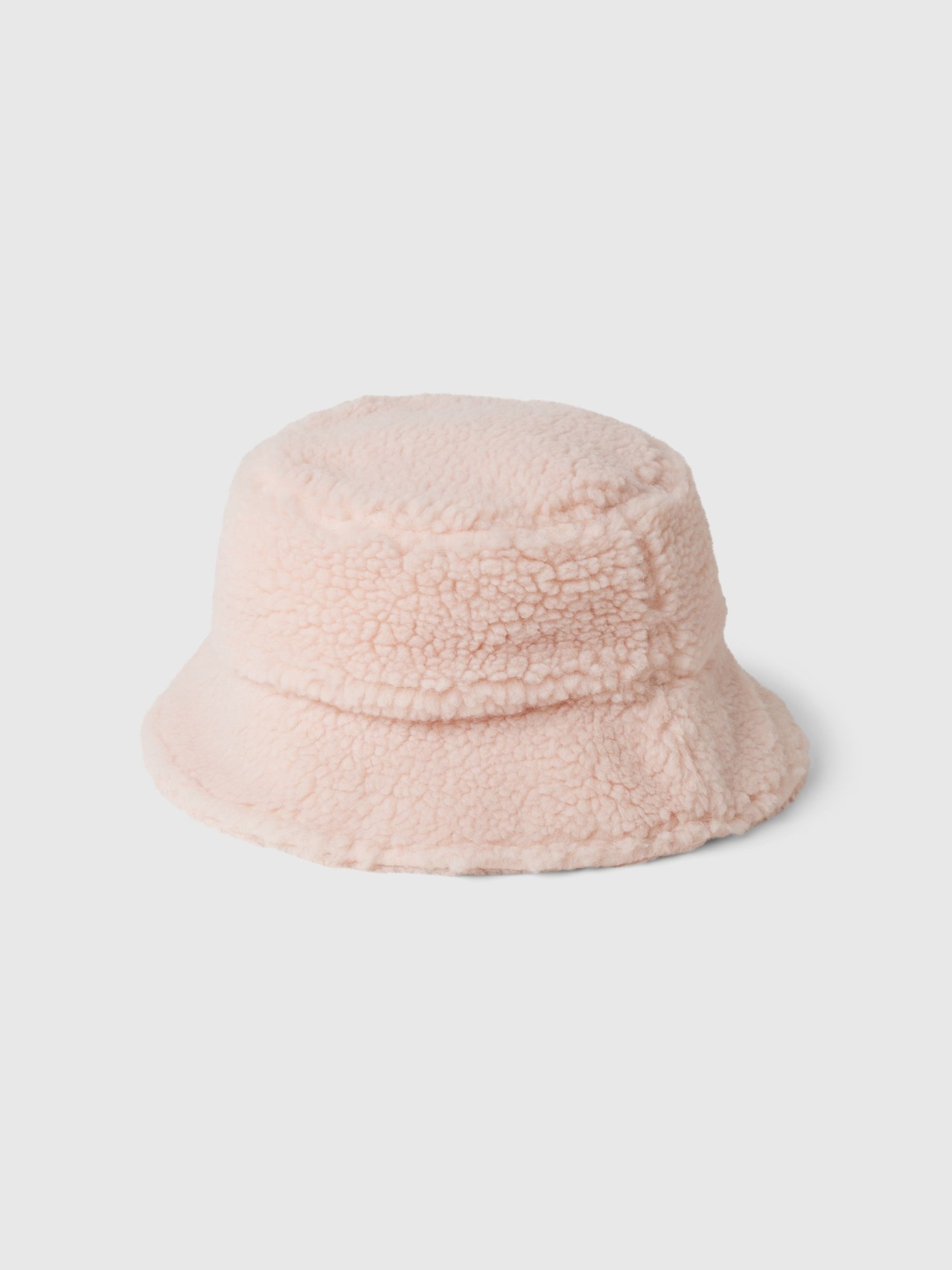 Pink Kids Sherpa Bucket Hat (4-10yrs) - Image 1 of 1