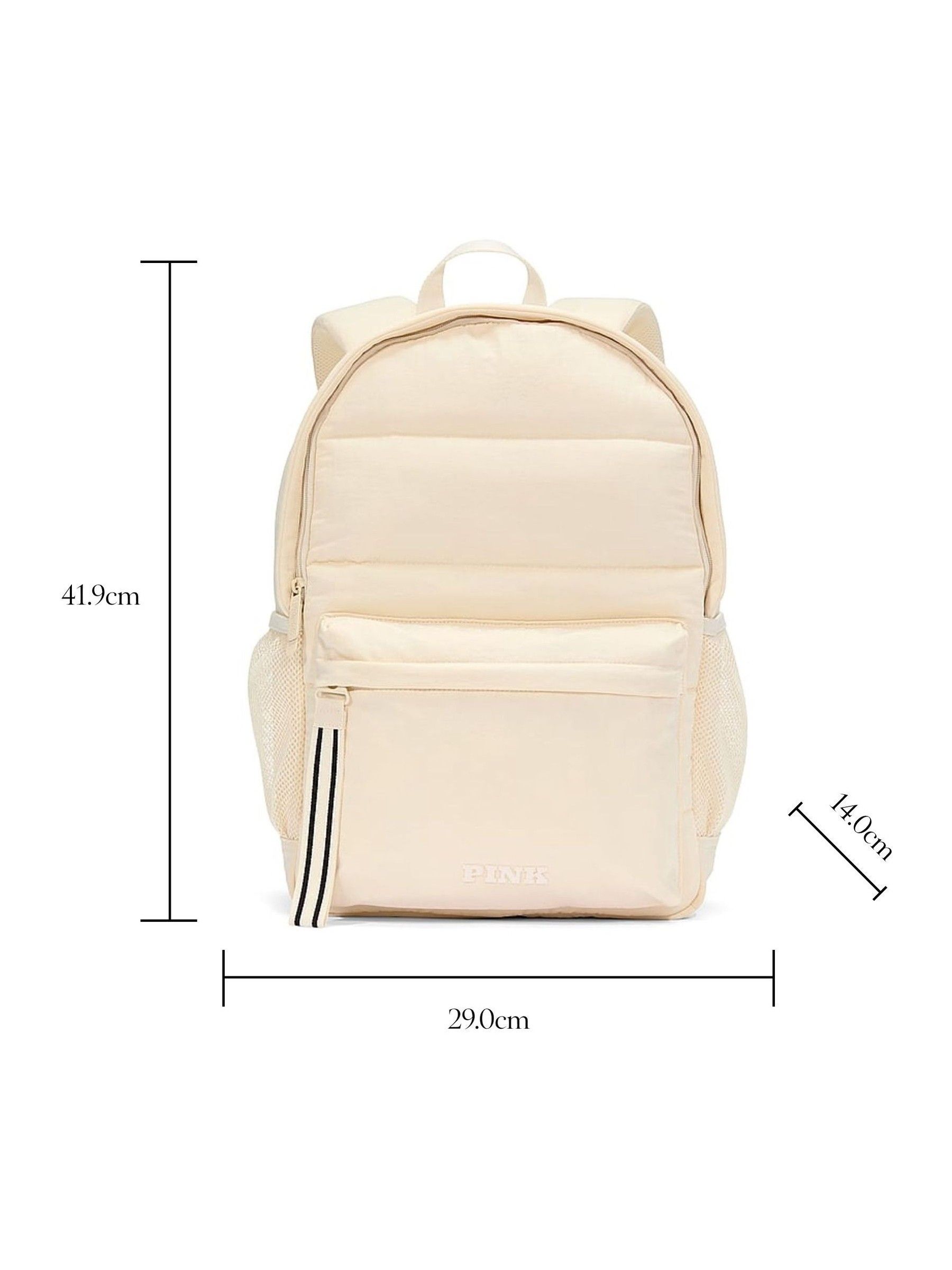 White Shell Puffer Backpack - Image 4 of 4