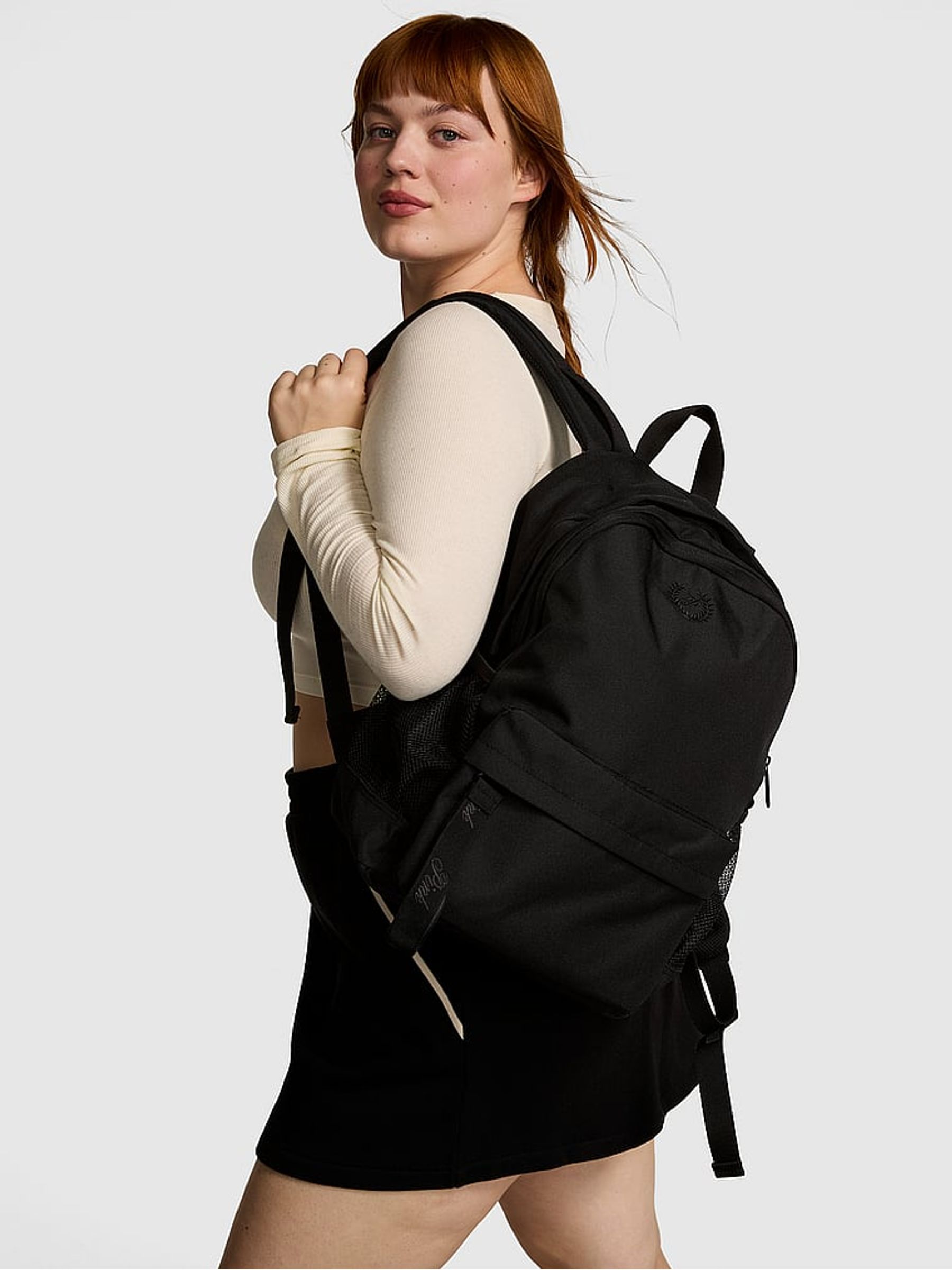Black Canvas Backpack - Image 4 of 5