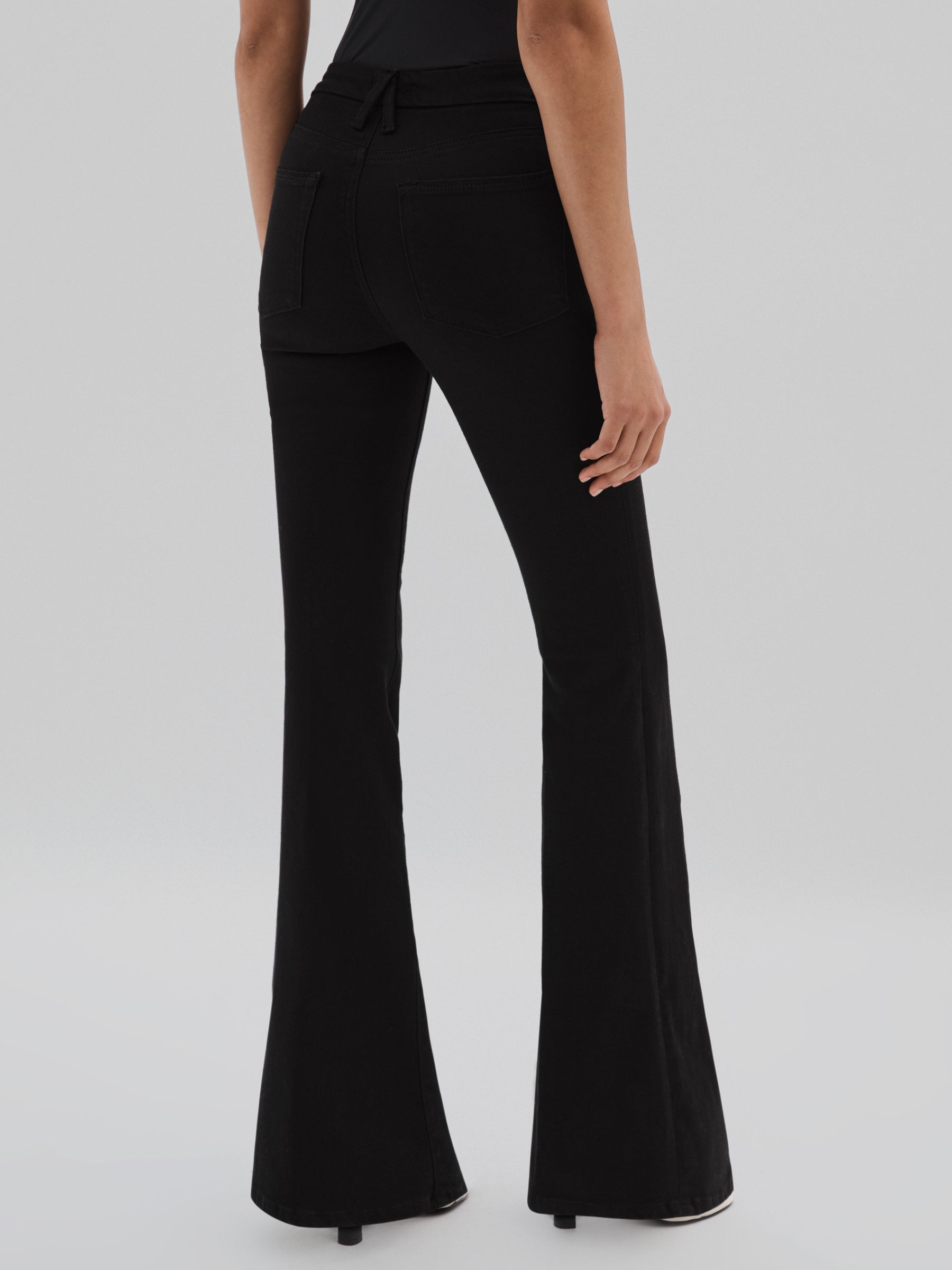 Good American Flared Jeans in Black - Image 5 of 6