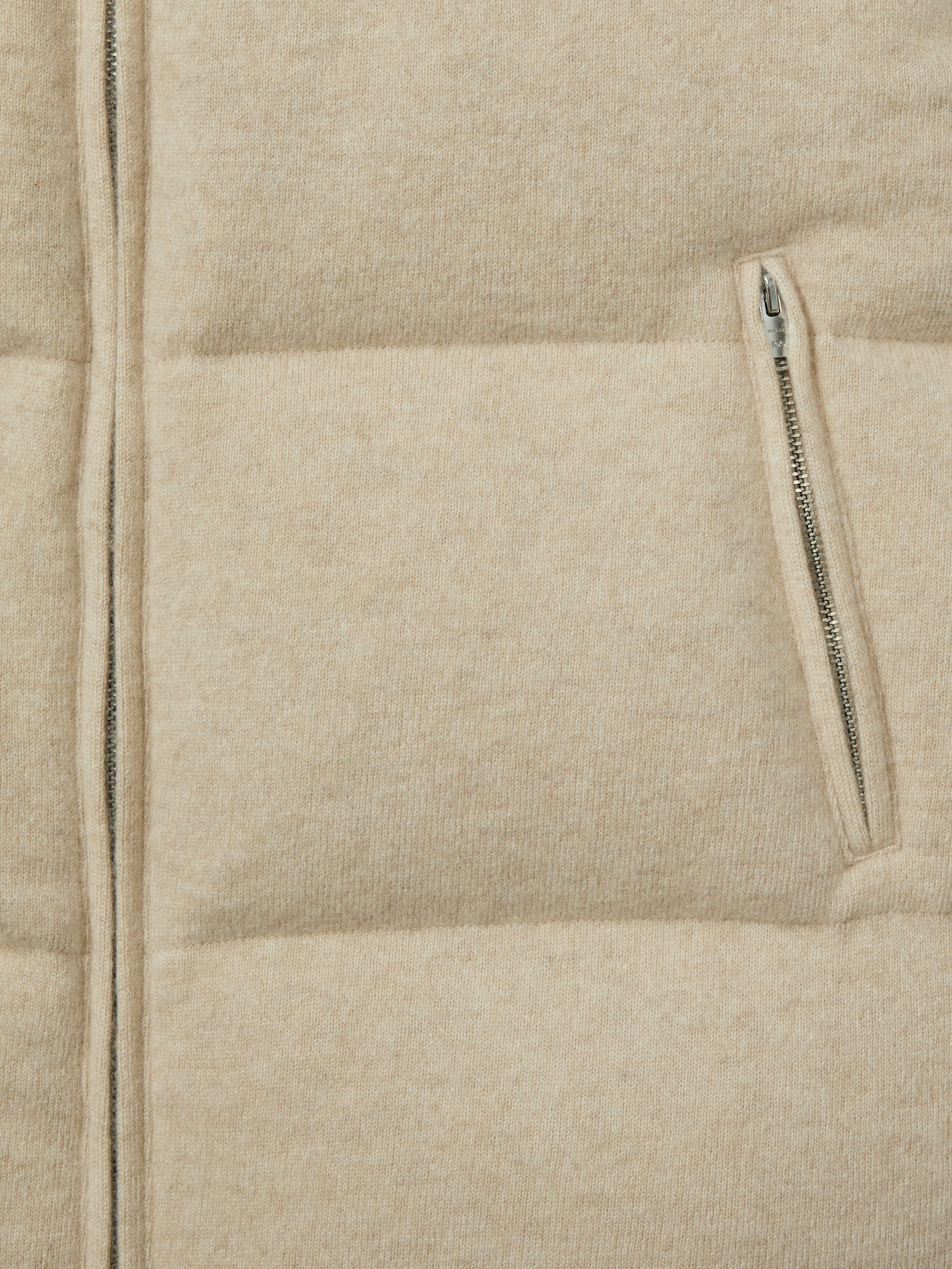 Reiss | Les 100 Ciels Brushed-Cashmere Down Gilet in Stone - Image 6 of 6