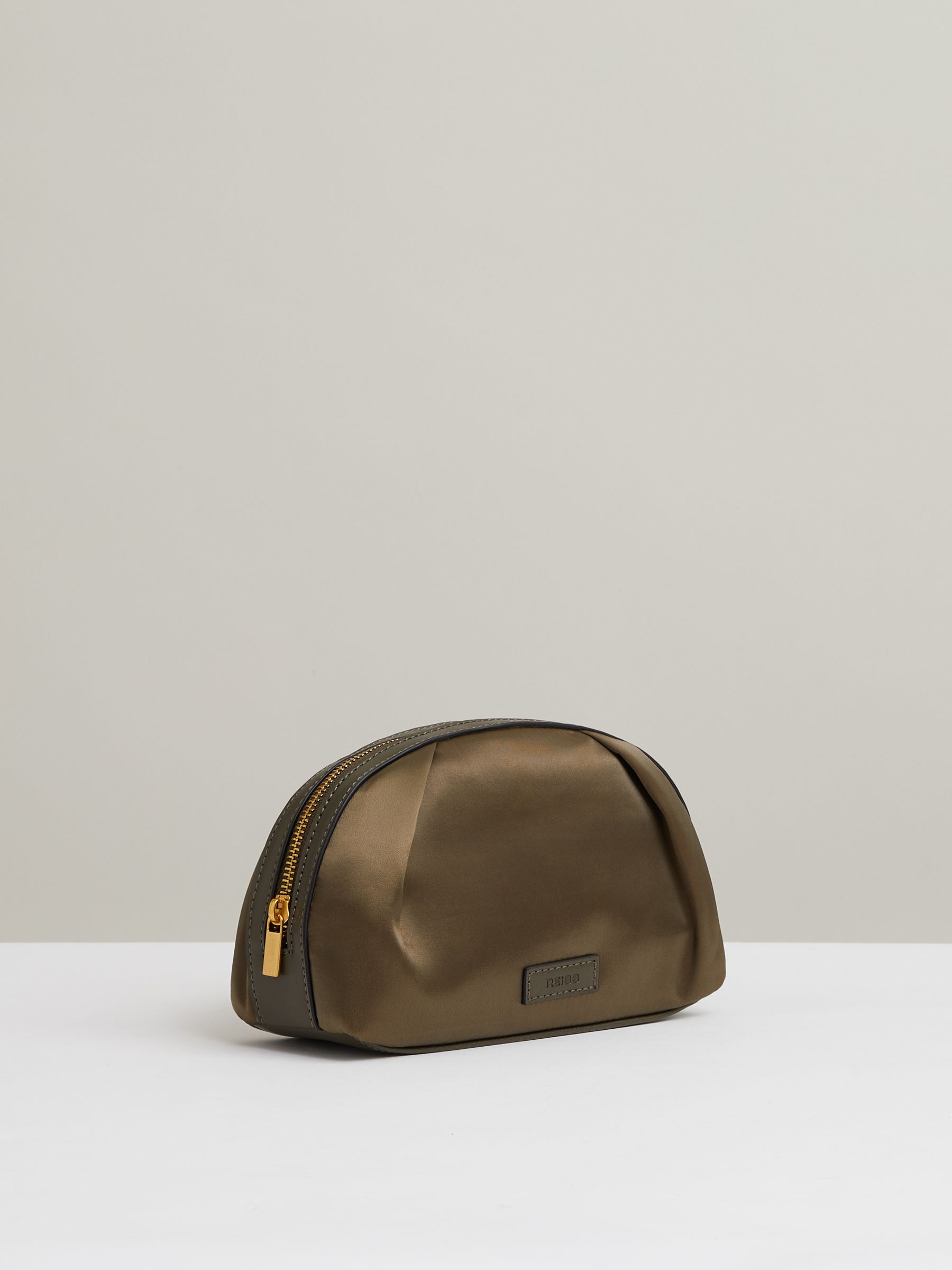 Cosmetics Bag in Olive - Image 3 of 3